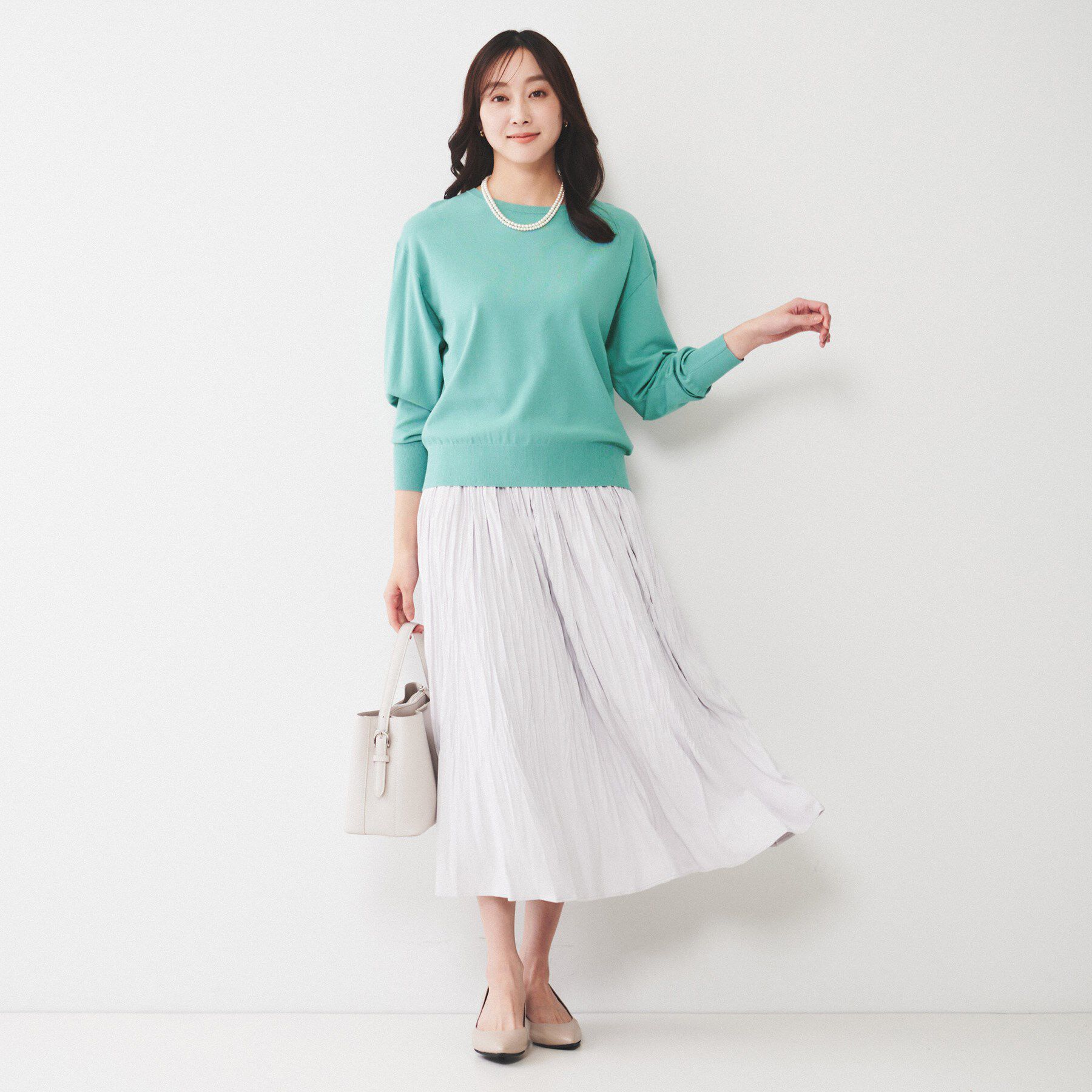 UNTITLED「【洗える/2WAY】ストレッチニット」|ニット・セーター|