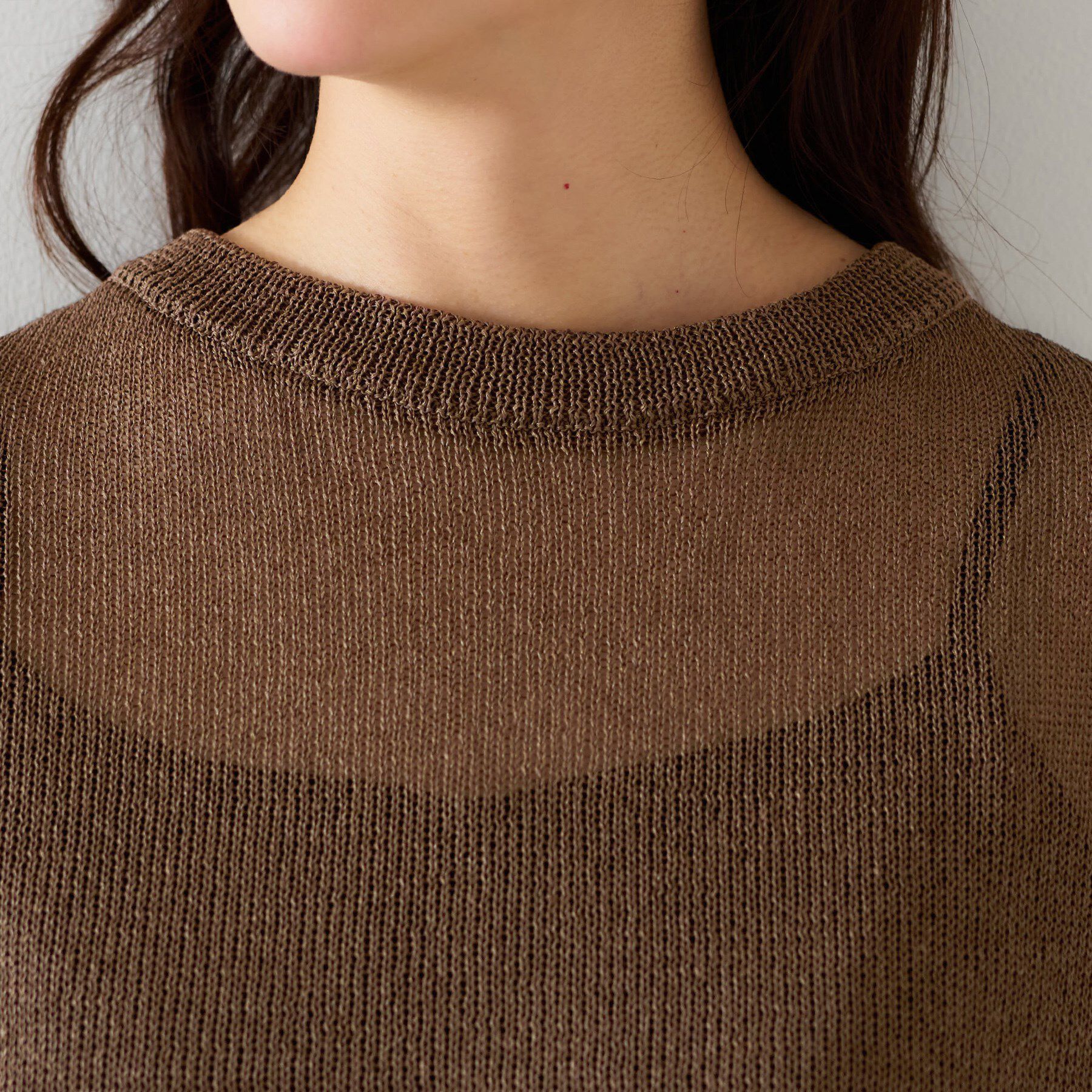 UNTITLED「【前後2WAY/清涼感】コクーンシルエット プルオーバーニット」|ニット・セーター|