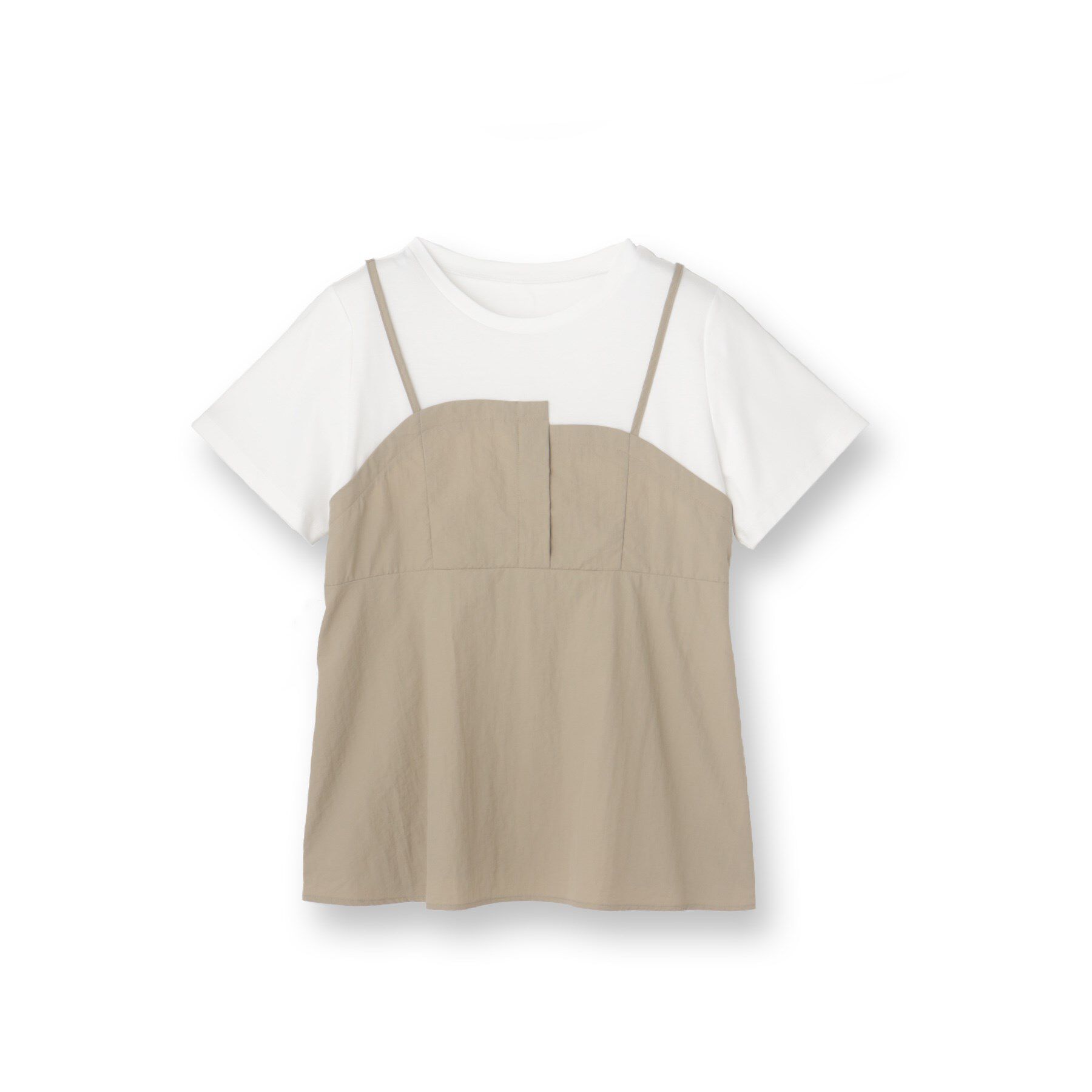 UNTITLED「【洗える/Tシャツ】ビスチェドッキングプルオーバー」|Tシャツ・カットソー|