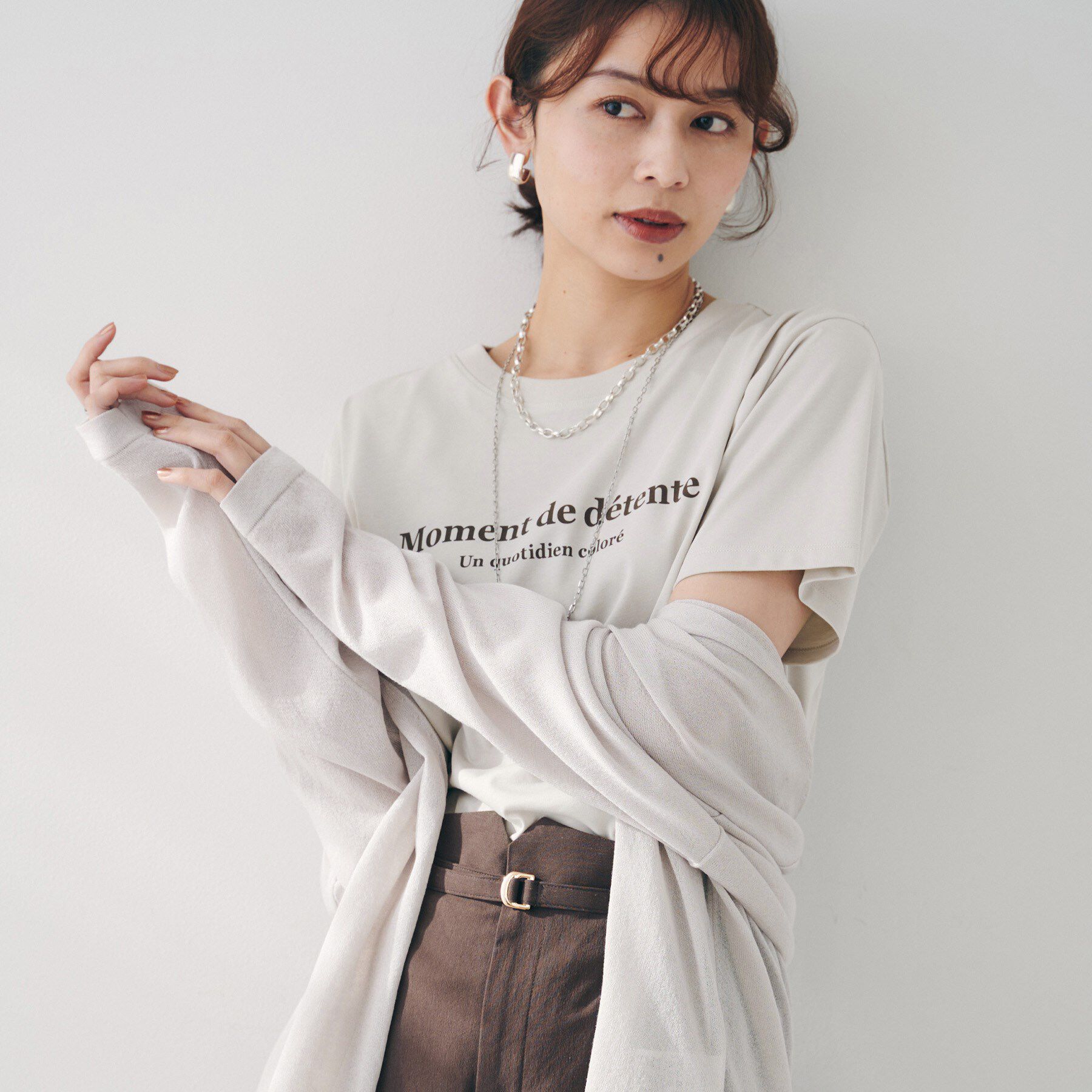 UNTITLED「【洗える】ロゴTシャツ」|Tシャツ・カットソー|