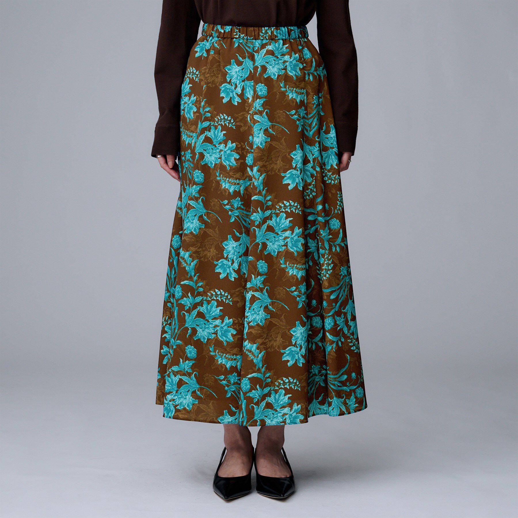 UNTITLED「【セットアップ可/ウエストゴム】オーナメントフラワー スカート」|スカート|