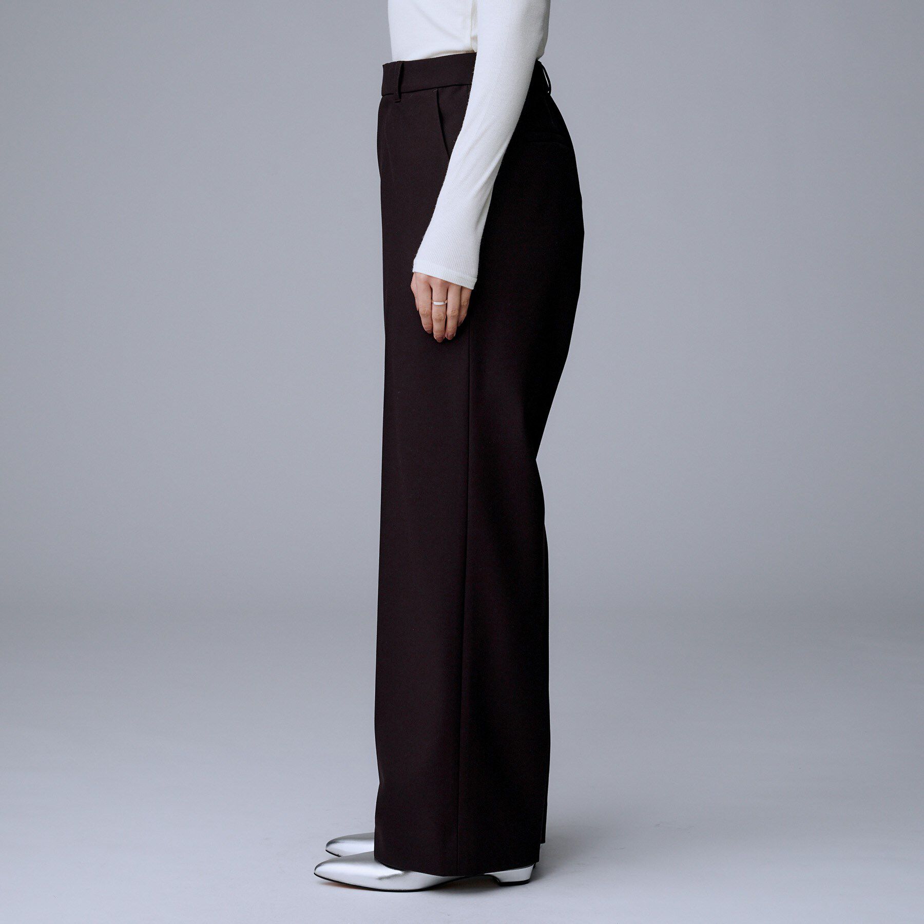 UNTITLED「【あったか素材/ストレッチ性】裏起毛ワイドパンツ」|その他|