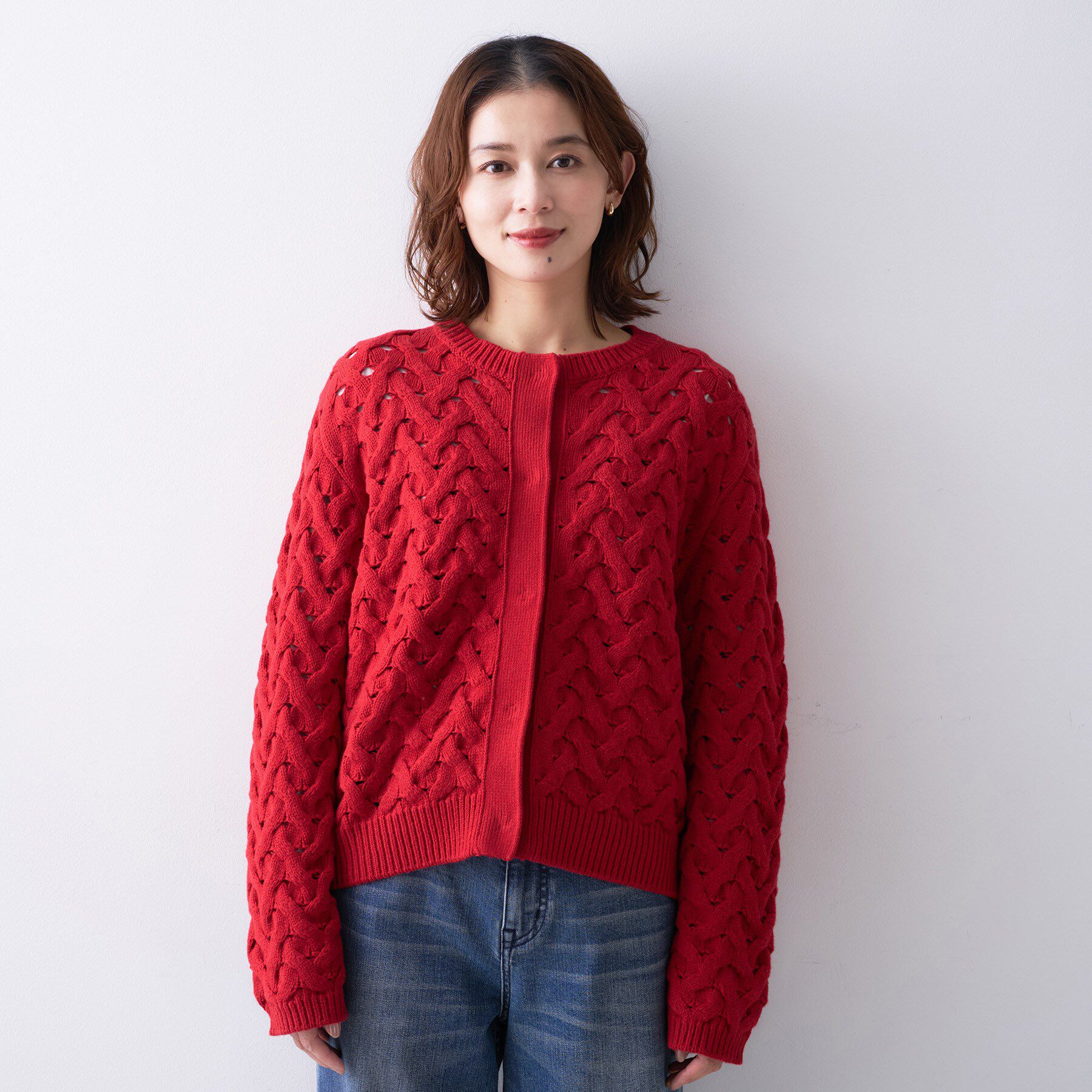 UNTITLED「【Liyoca】3G変形ケーブルカーディガン」|カーディガン|