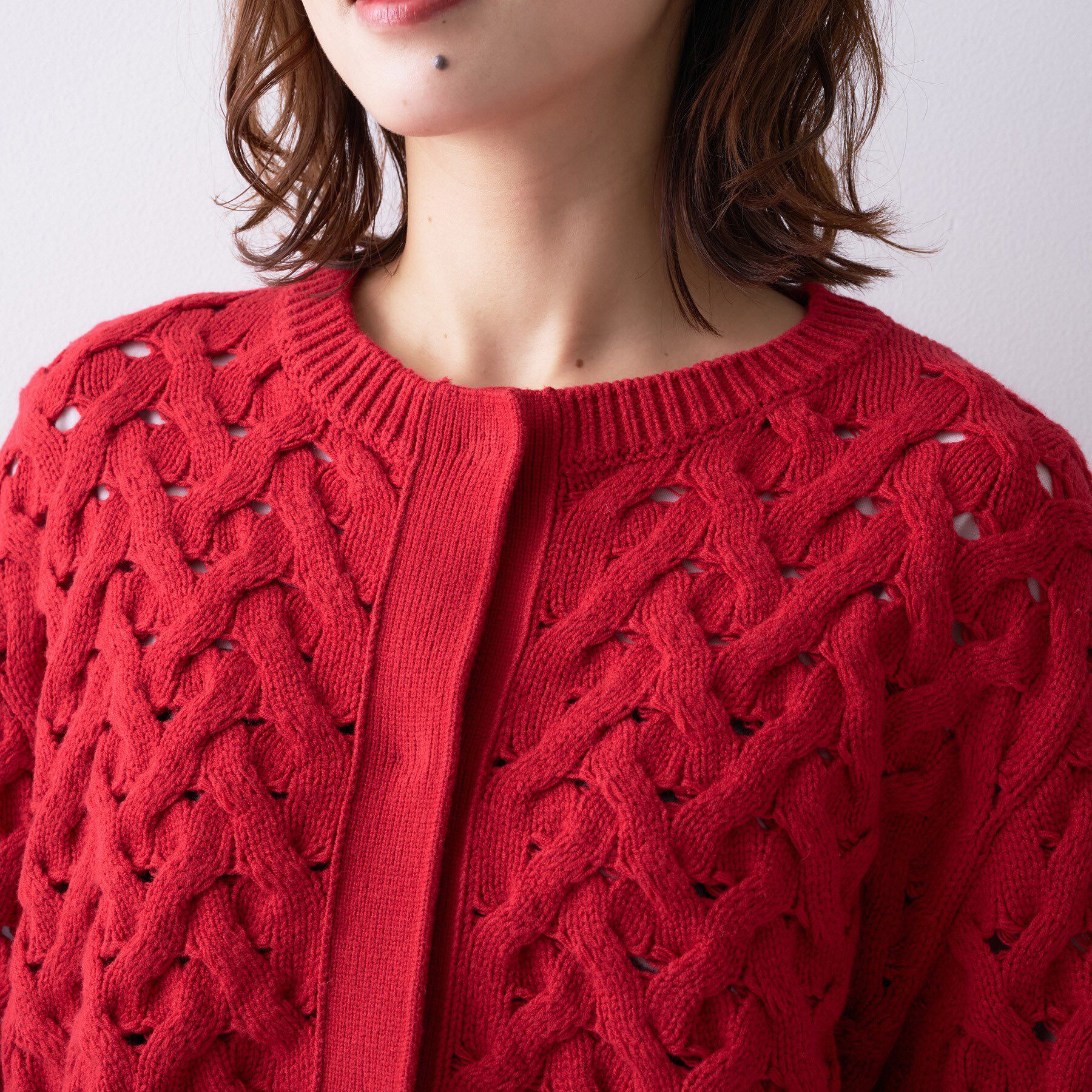 UNTITLED「【Liyoca】3G変形ケーブルカーディガン」|カーディガン|