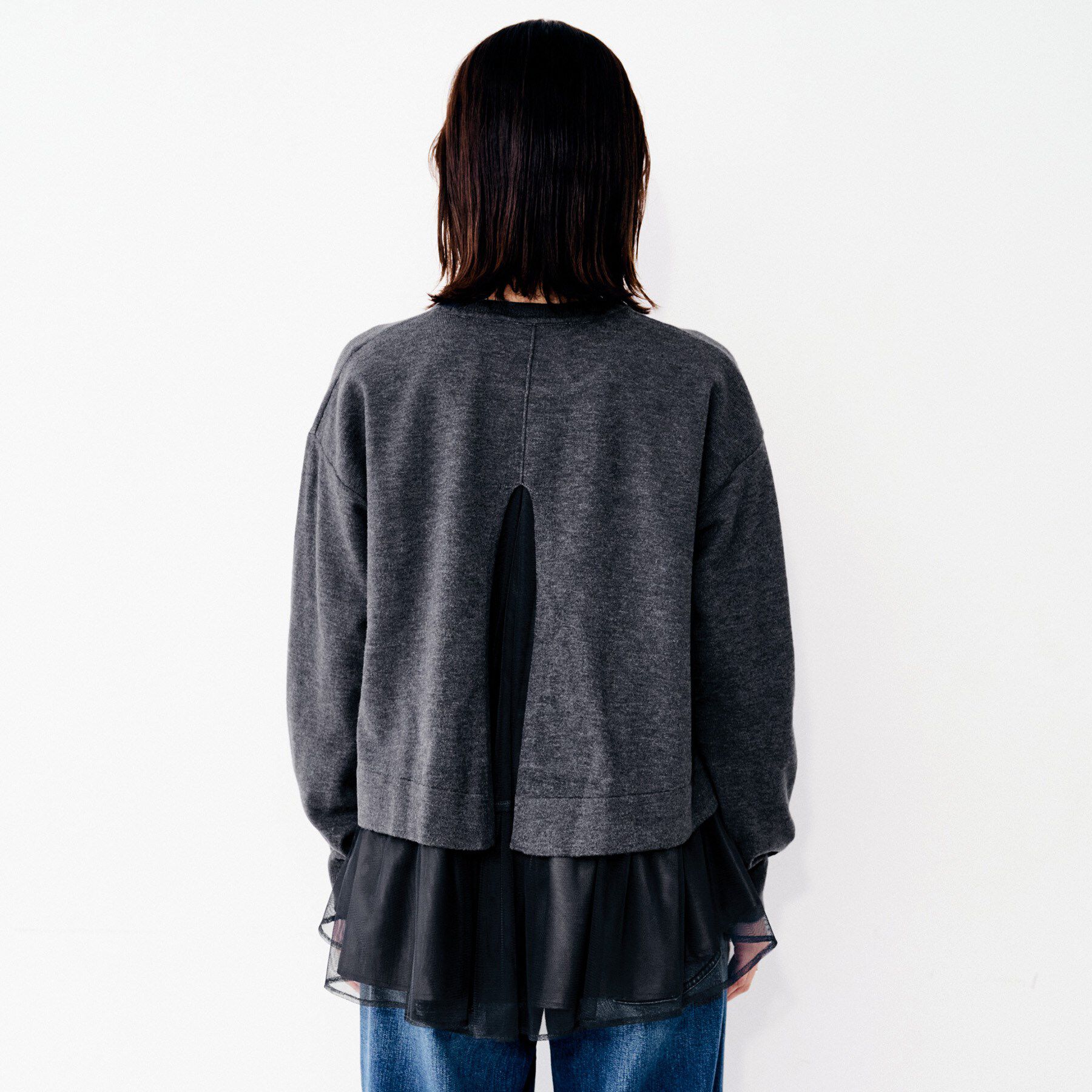 UNTITLED「【TORRAZZO DONNA】ニット&times;チュールトップス」|Tシャツ・カットソー|