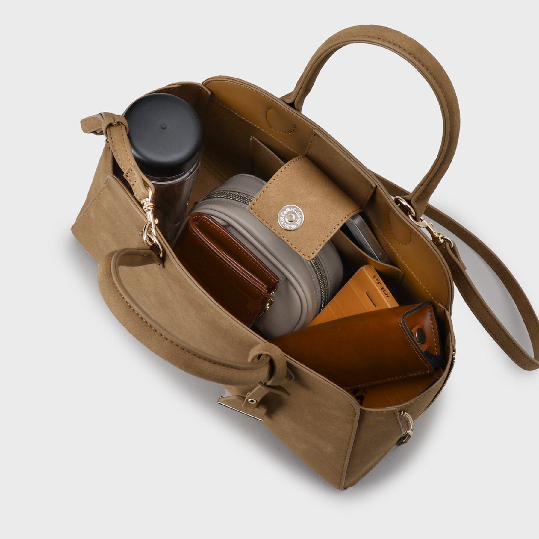 UNTITLED「スエード調ZIPトート」|トートバッグ|