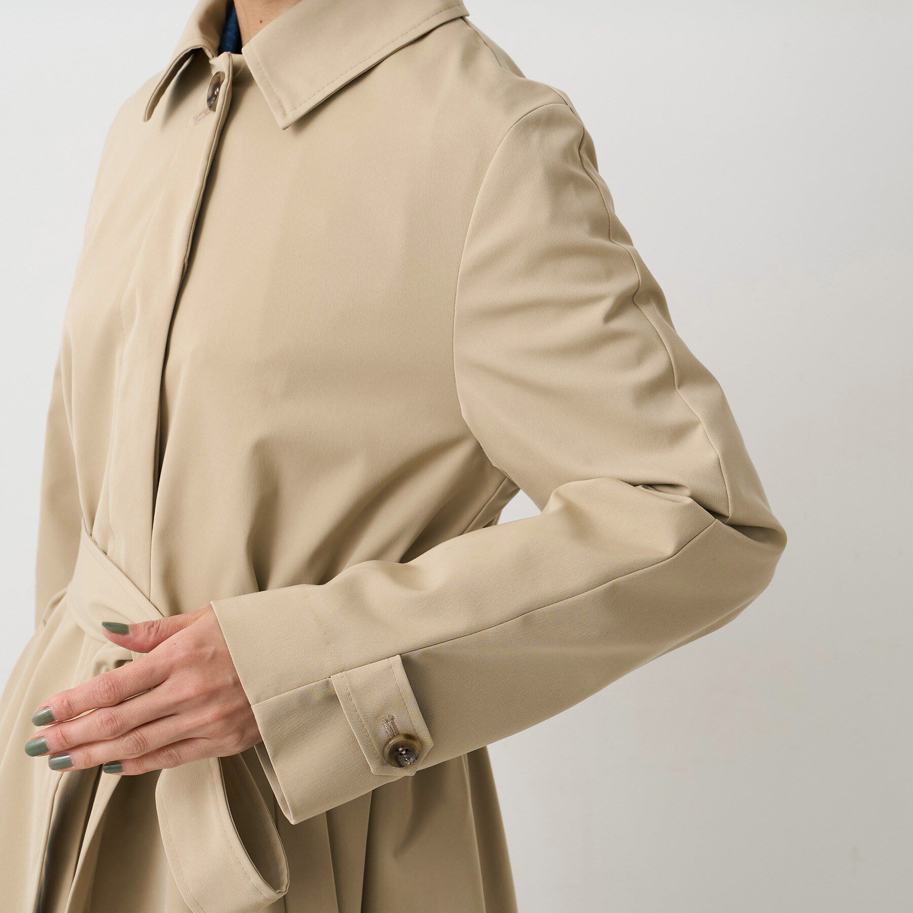 UNTITLED「【はっ水/洗える】タスランステンカラーコート」|ステンカラーコート|