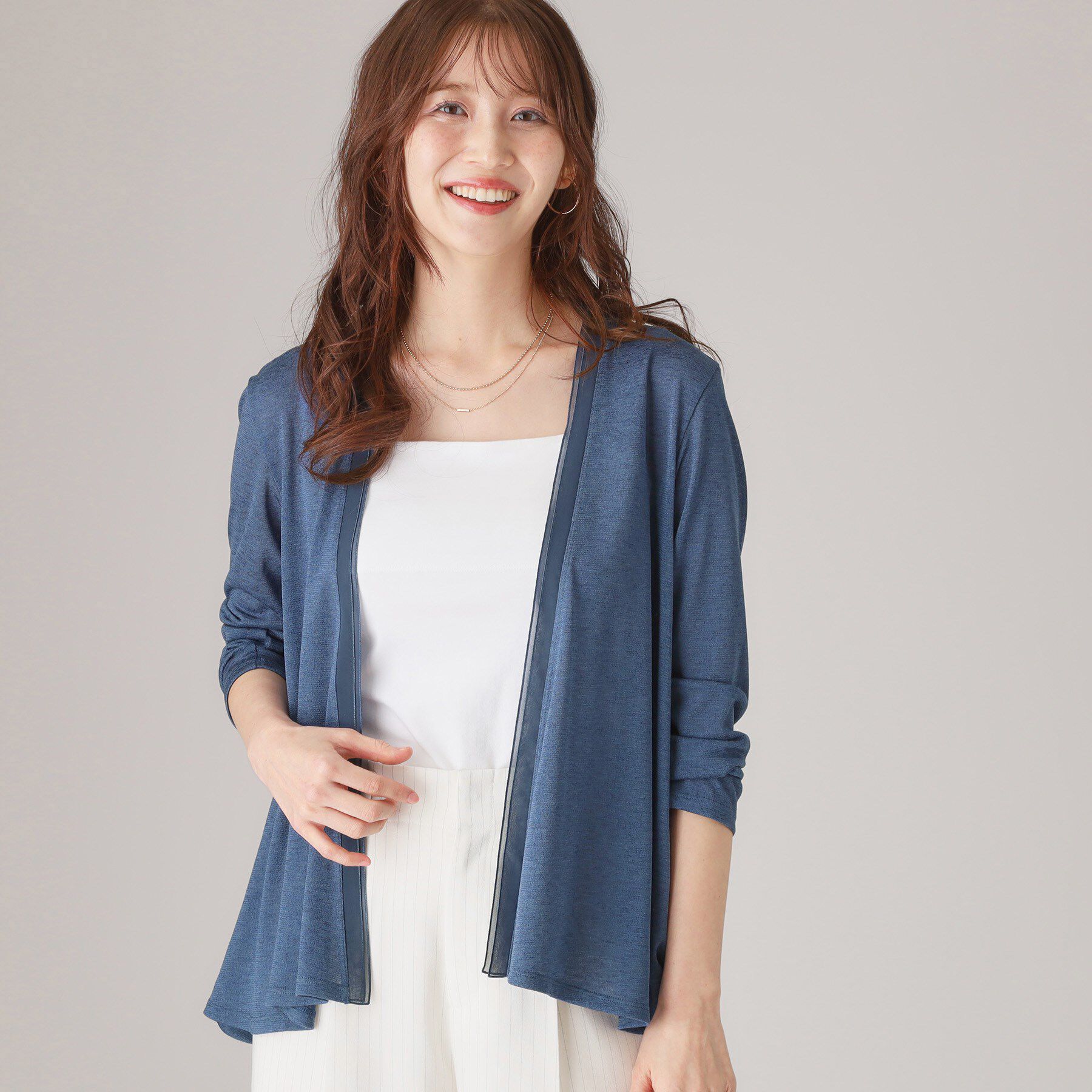 COUP DE CHANCE「【洗える】着流しカーディガン」|カーディガン|