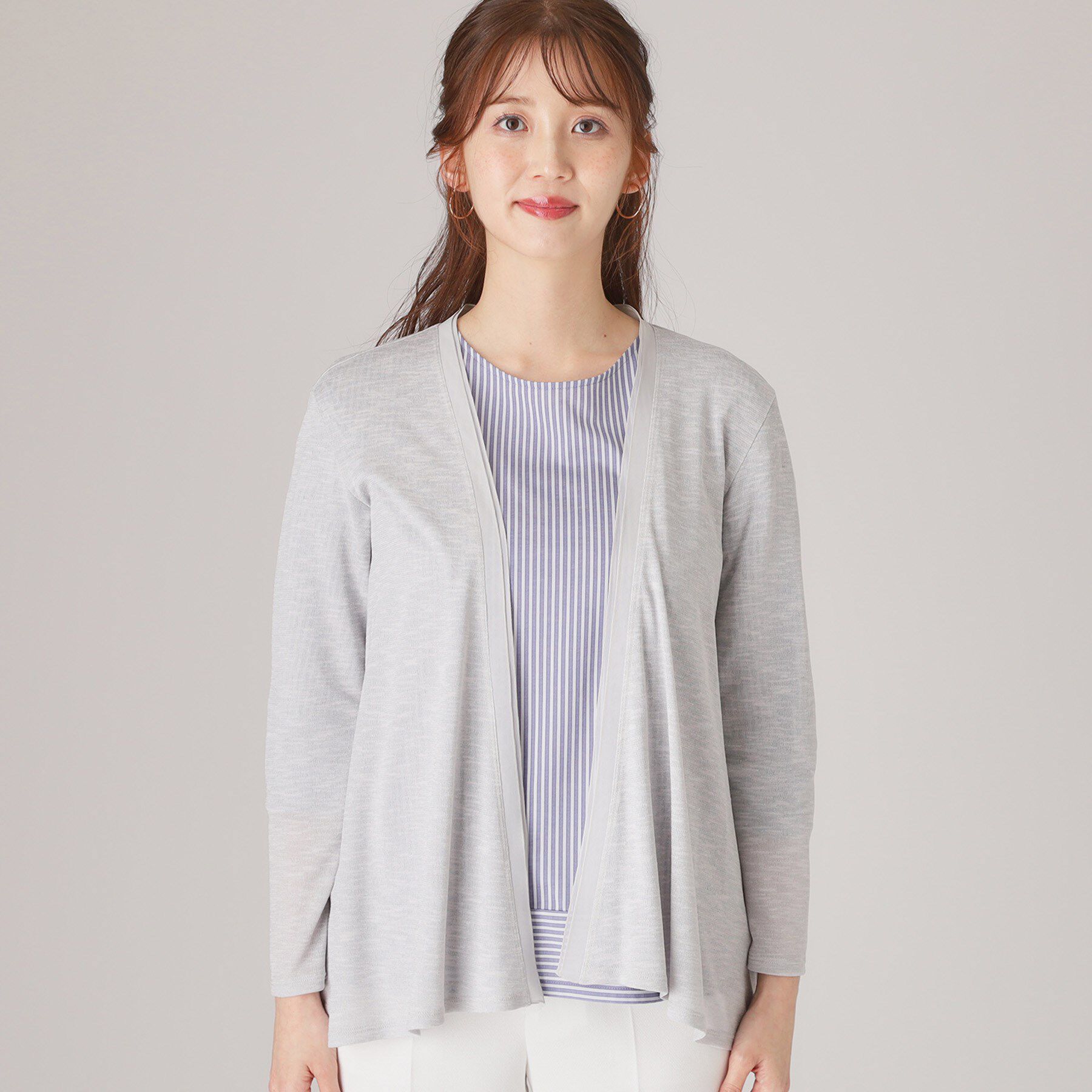 COUP DE CHANCE「【洗える】着流しカーディガン」|カーディガン|