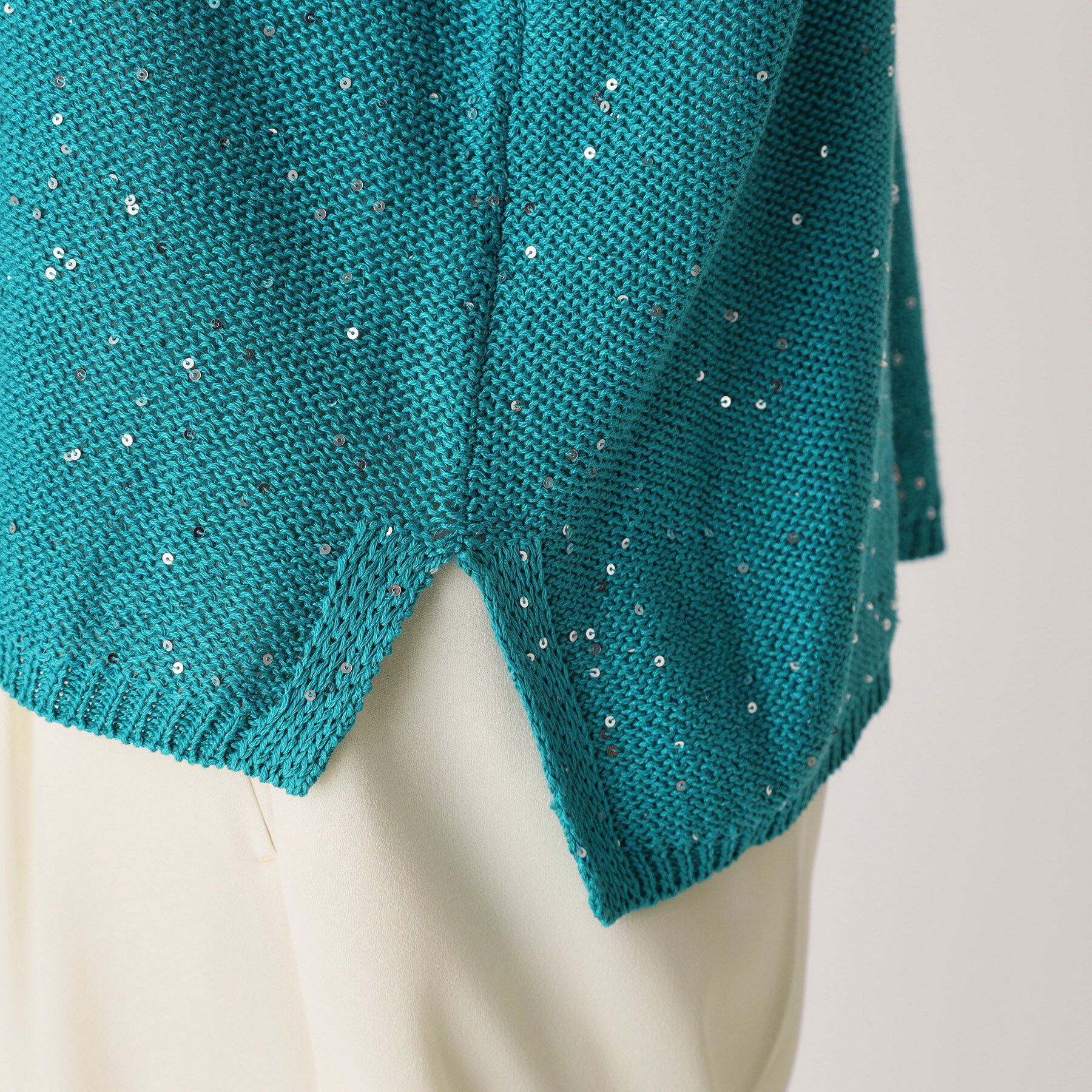 COUP DE CHANCE「【洗える】スパンコールニット」|ニット・セーター|