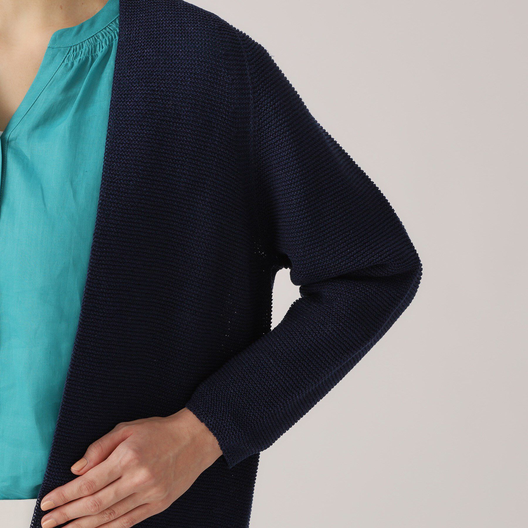 COUP DE CHANCE「【洗える／日本製／ヒップ丈】着流しカーディガン」|カーディガン|