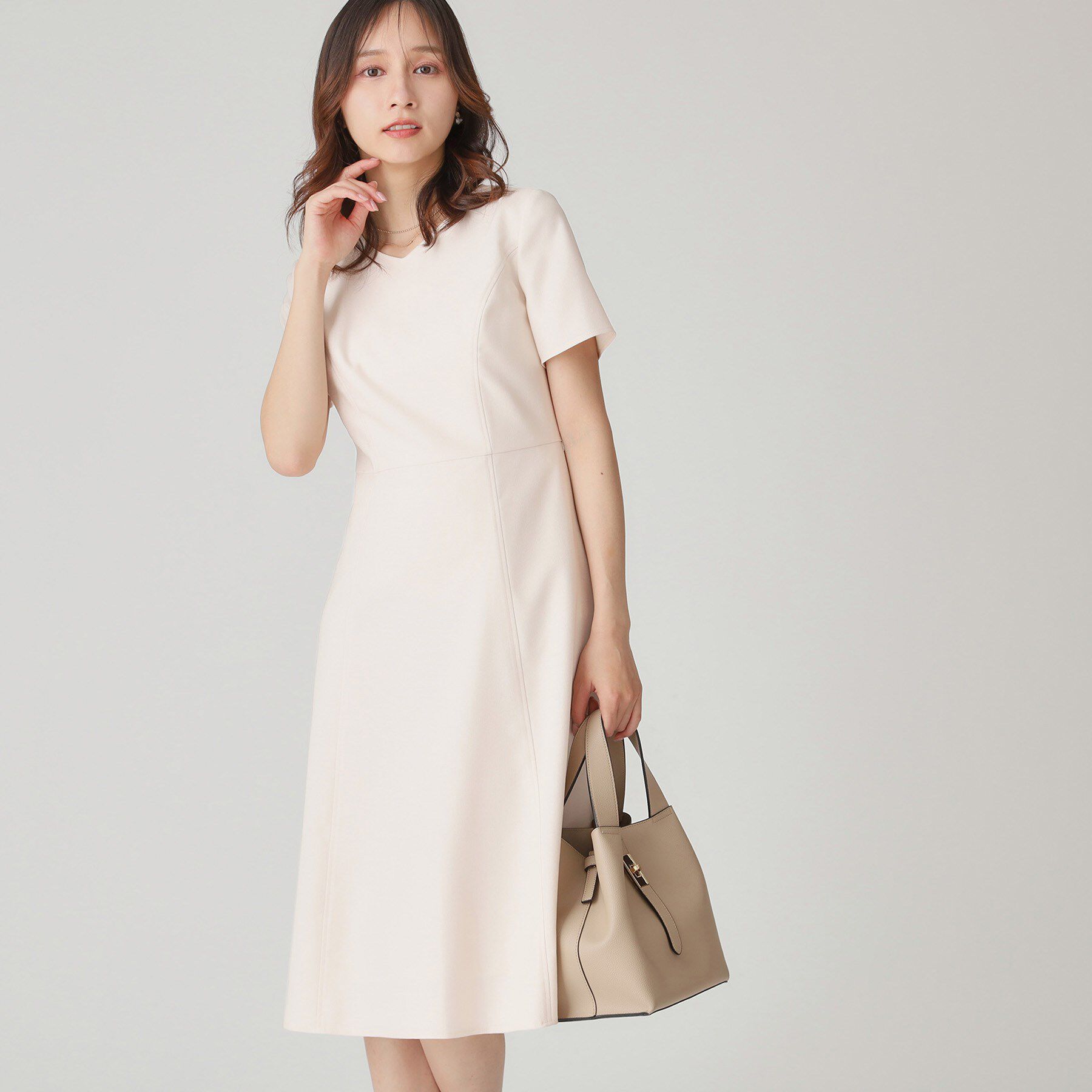 COUP DE CHANCE「【手洗い可／日本製】Aラインフレアワンピース」|ワンピース|