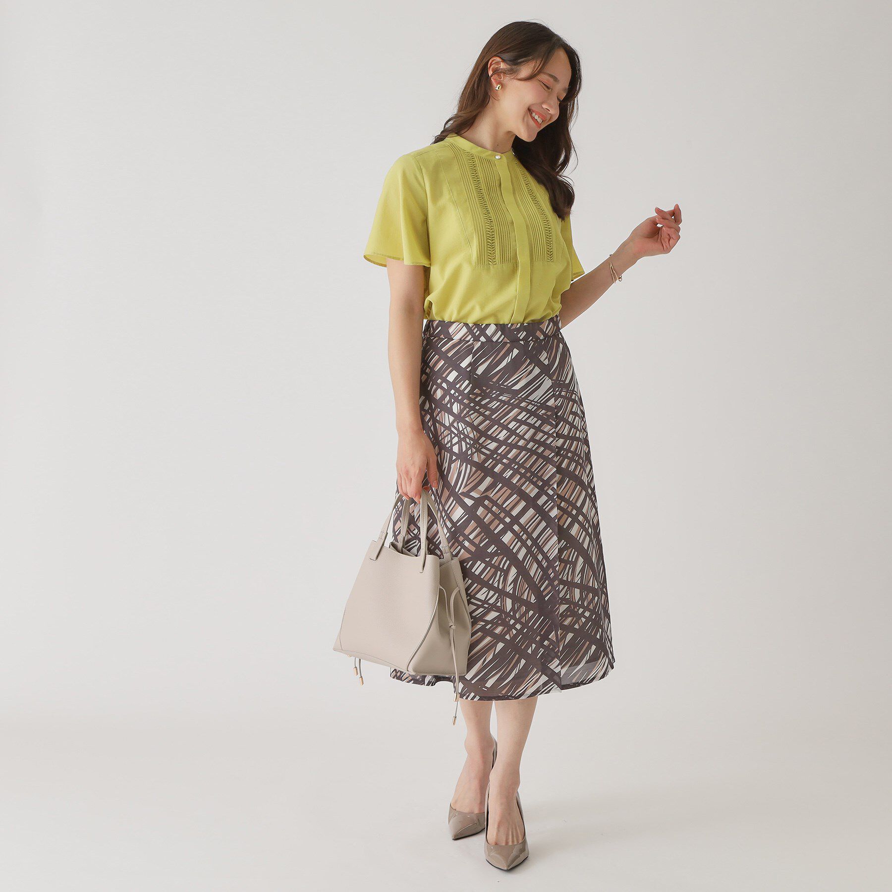 COUP DE CHANCE「【手洗い可】タックデザインブラウス」|シャツ・ブラウス|