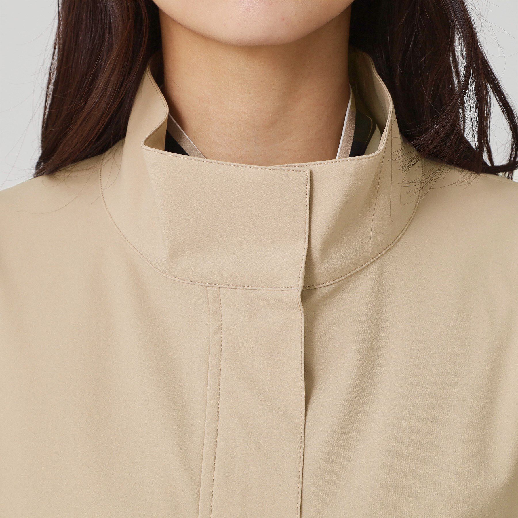 COUP DE CHANCE「【手洗い可／裏地なし／ウエスト絞り可】スタンド衿ブルゾン」|ブルゾン・スタジャン|