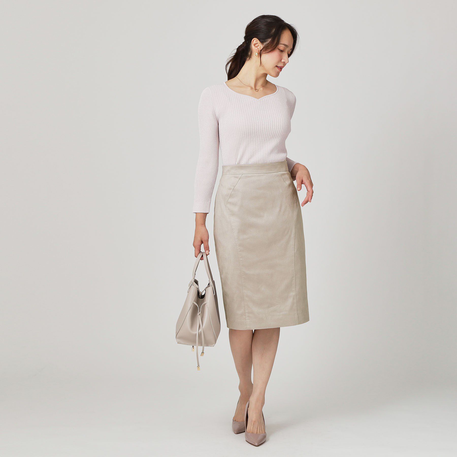 COUP DE CHANCE「【手洗い可／日本製／スーツ可】タイトシルエットのスカート」|スカート|