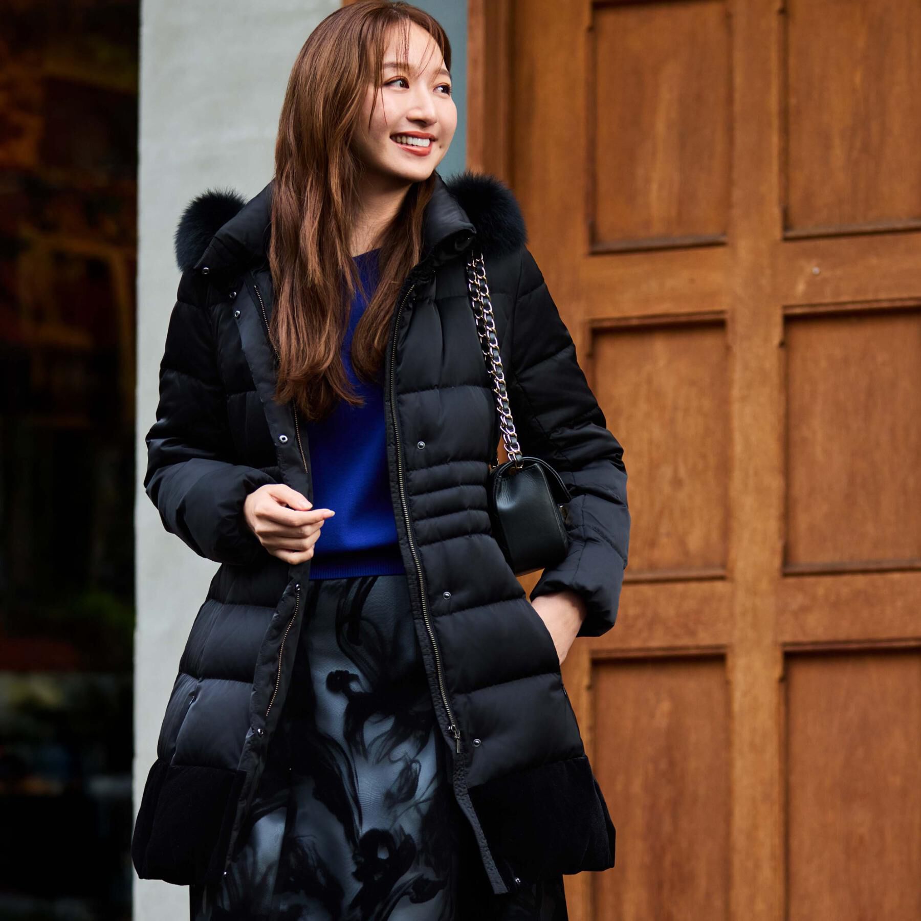 COUP DE CHANCE「【ミディ丈】ベルト付ダウンコート」|ダウン|