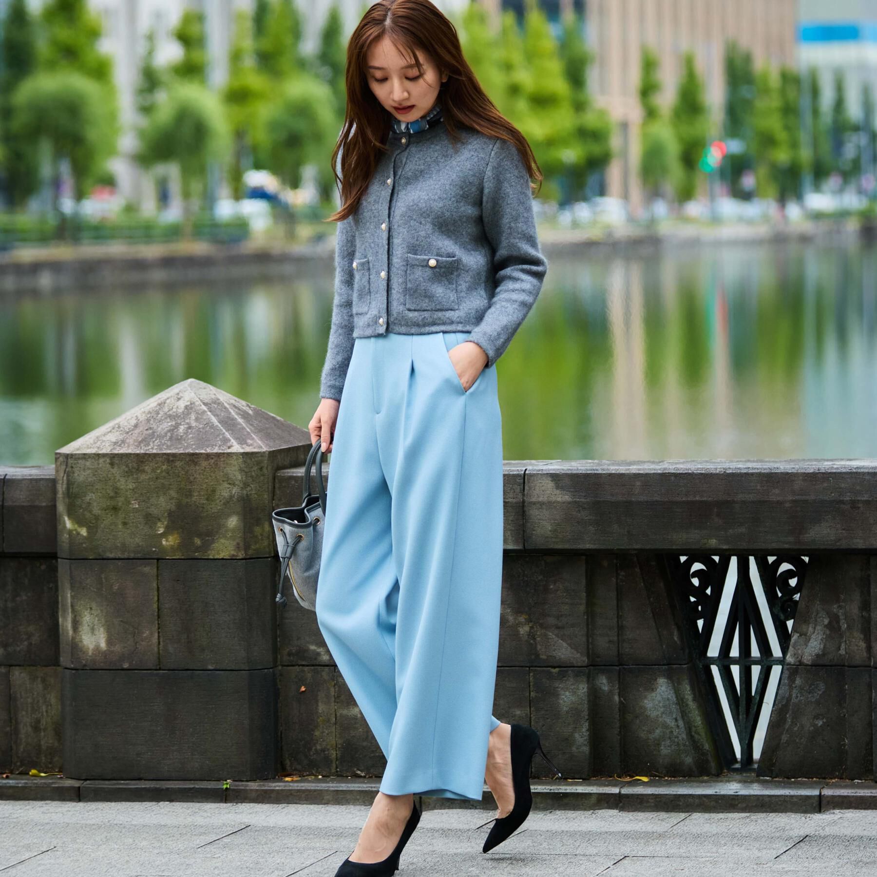 COUP DE CHANCE「【手洗い可】ジャケット風カーディガン」|カーディガン|