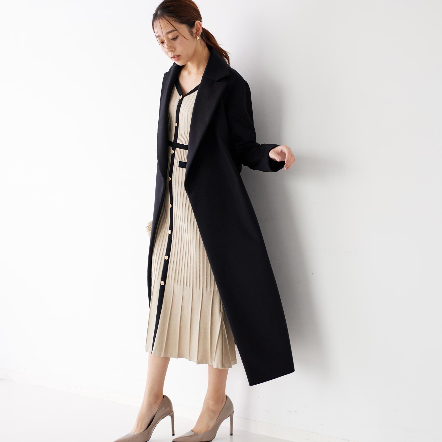 COUP DE CHANCE「【手洗い可／日本製】ニットドレス」|ワンピース|