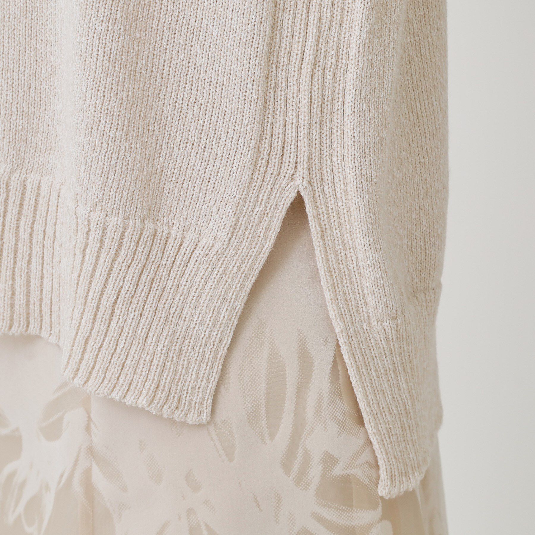 COUP DE CHANCE「【手洗い可／日本製】ヒップ丈ニットトップス」|ニット・セーター|