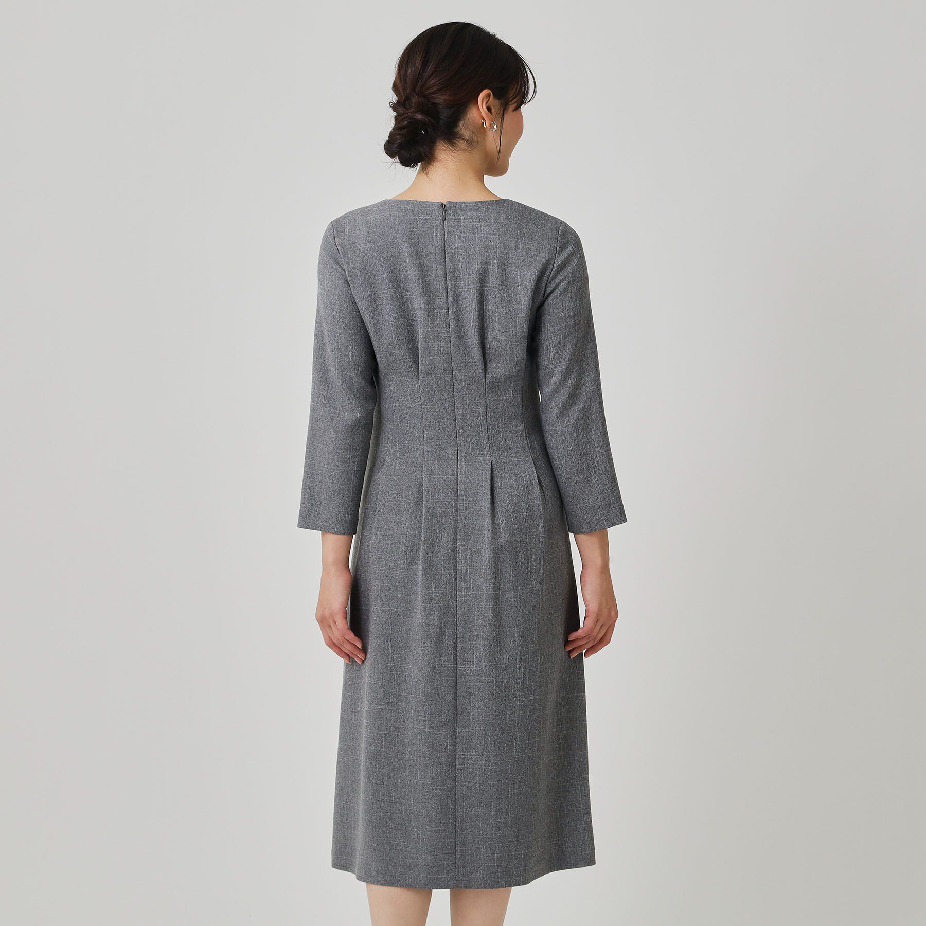 COUP DE CHANCE「【手洗い可／日本製】タックデザインワンピース」|ワンピース|