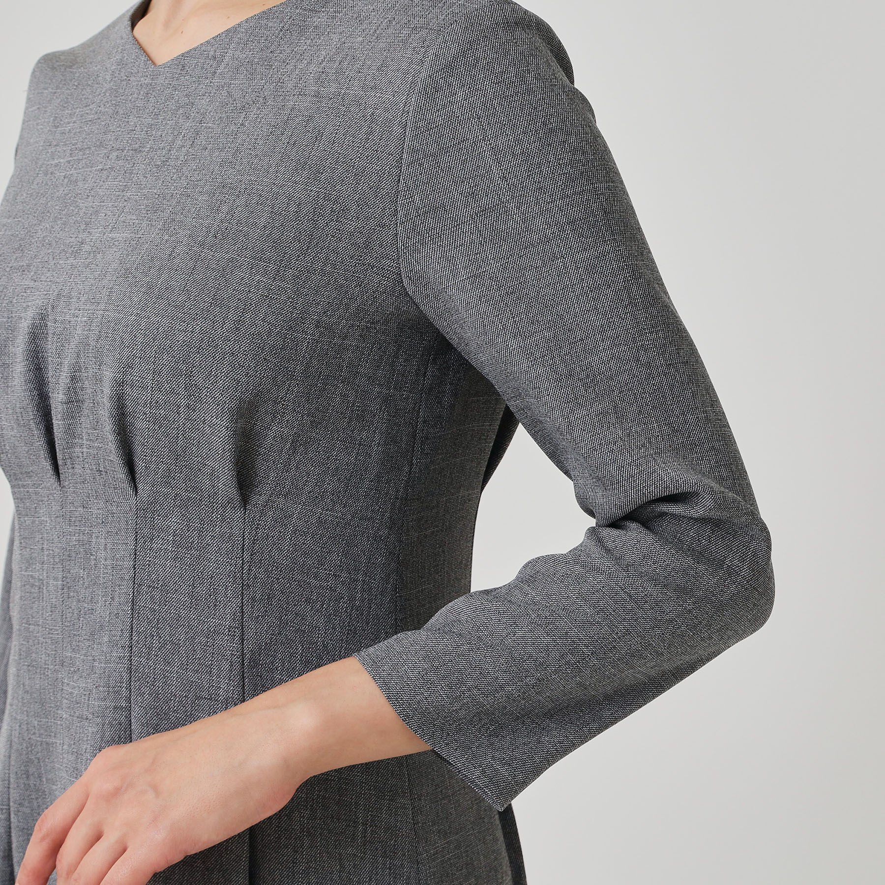 COUP DE CHANCE「【手洗い可／日本製】タックデザインワンピース」|ワンピース|