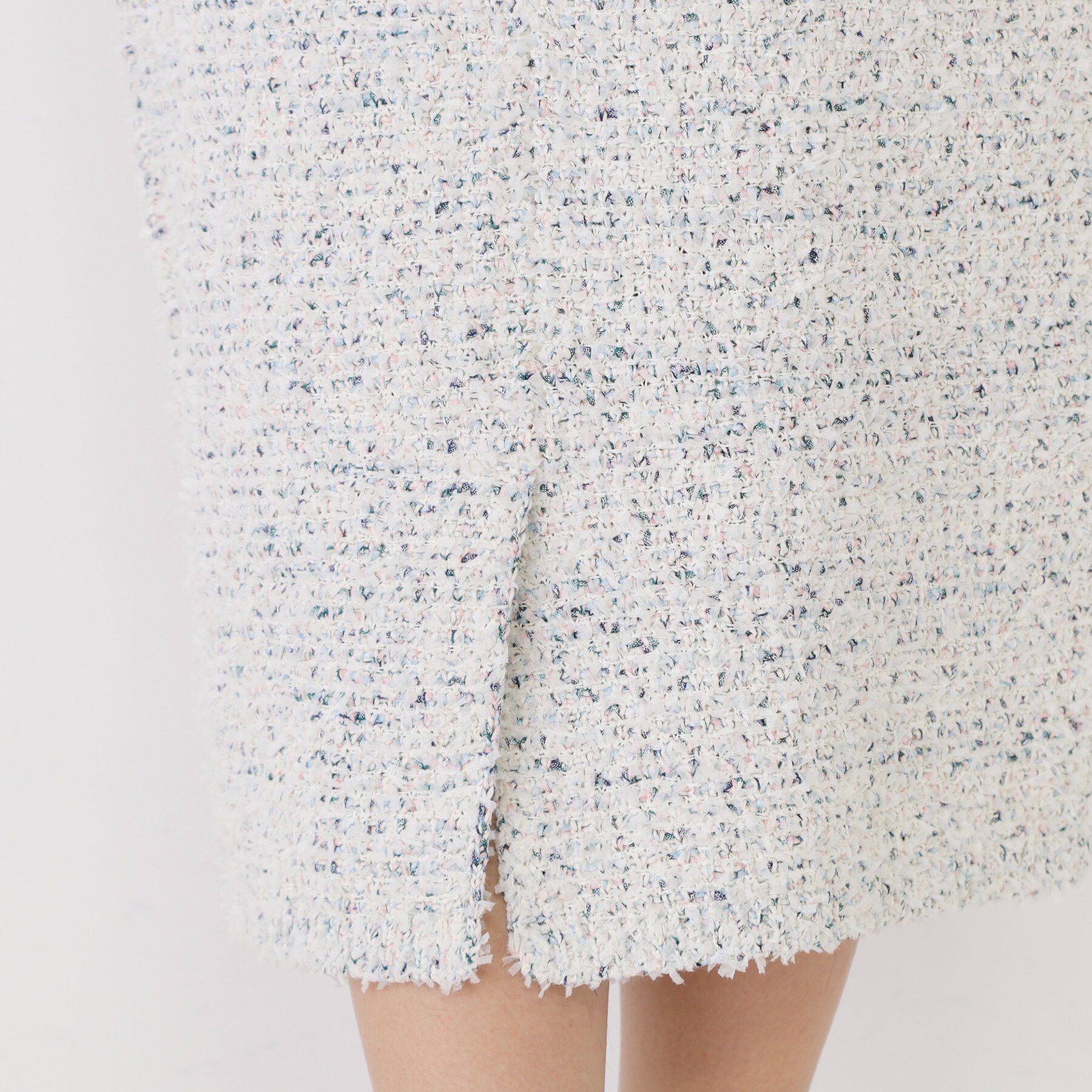 COUP DE CHANCE「【洗える/セットアップ可/ウエストゴム】ツイード調ニットスカート」|スカート|