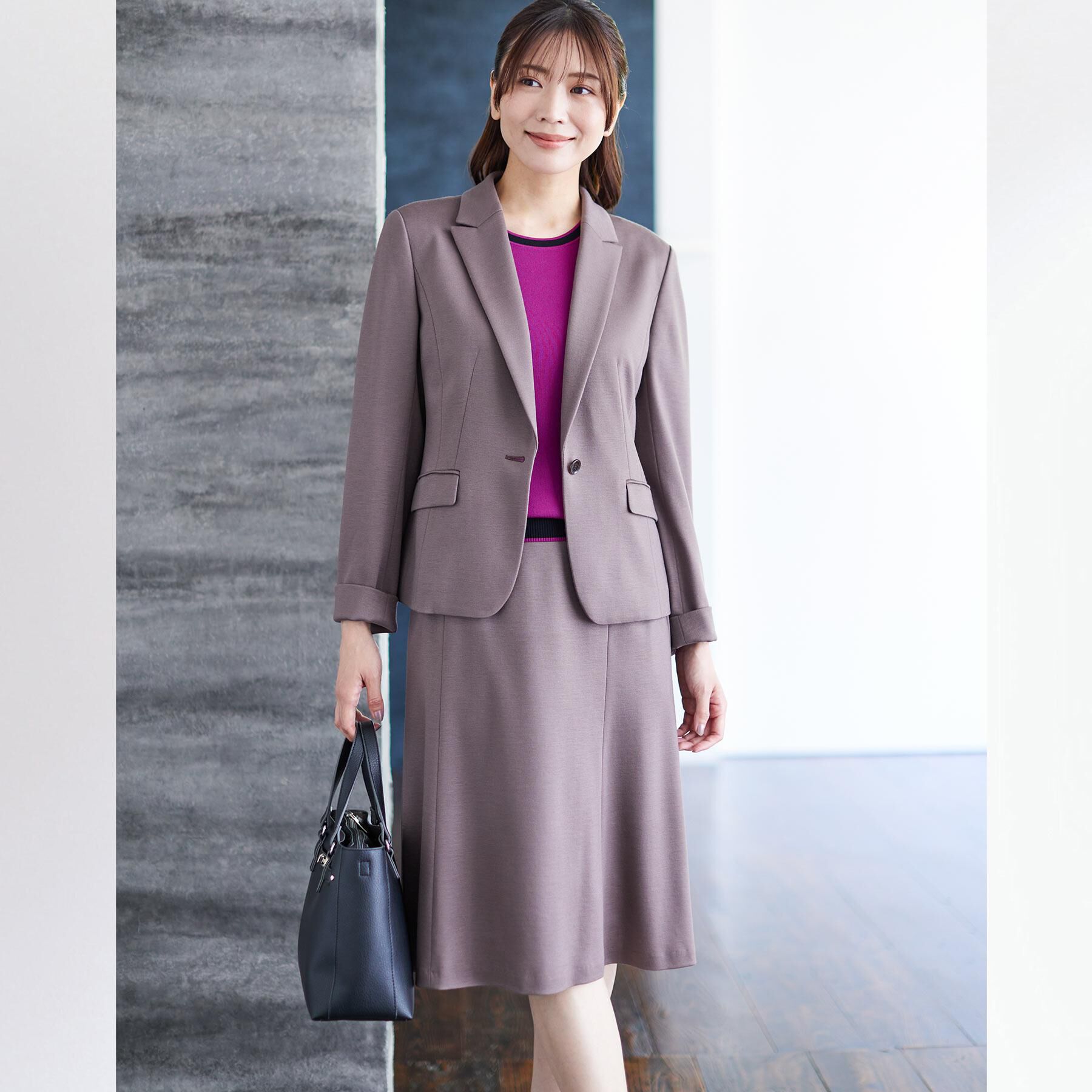 Reflect「【匠シリーズ／すっきり細見え／セットアップ可】ソフトフレアスカート」|スカート|