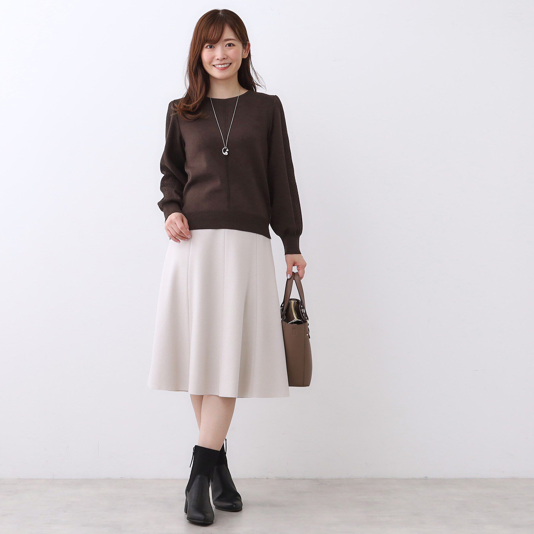 Reflect「【選べる8色／スカートにもパンツにも◎】ウール混ボートネックニット」|ニット・セーター|