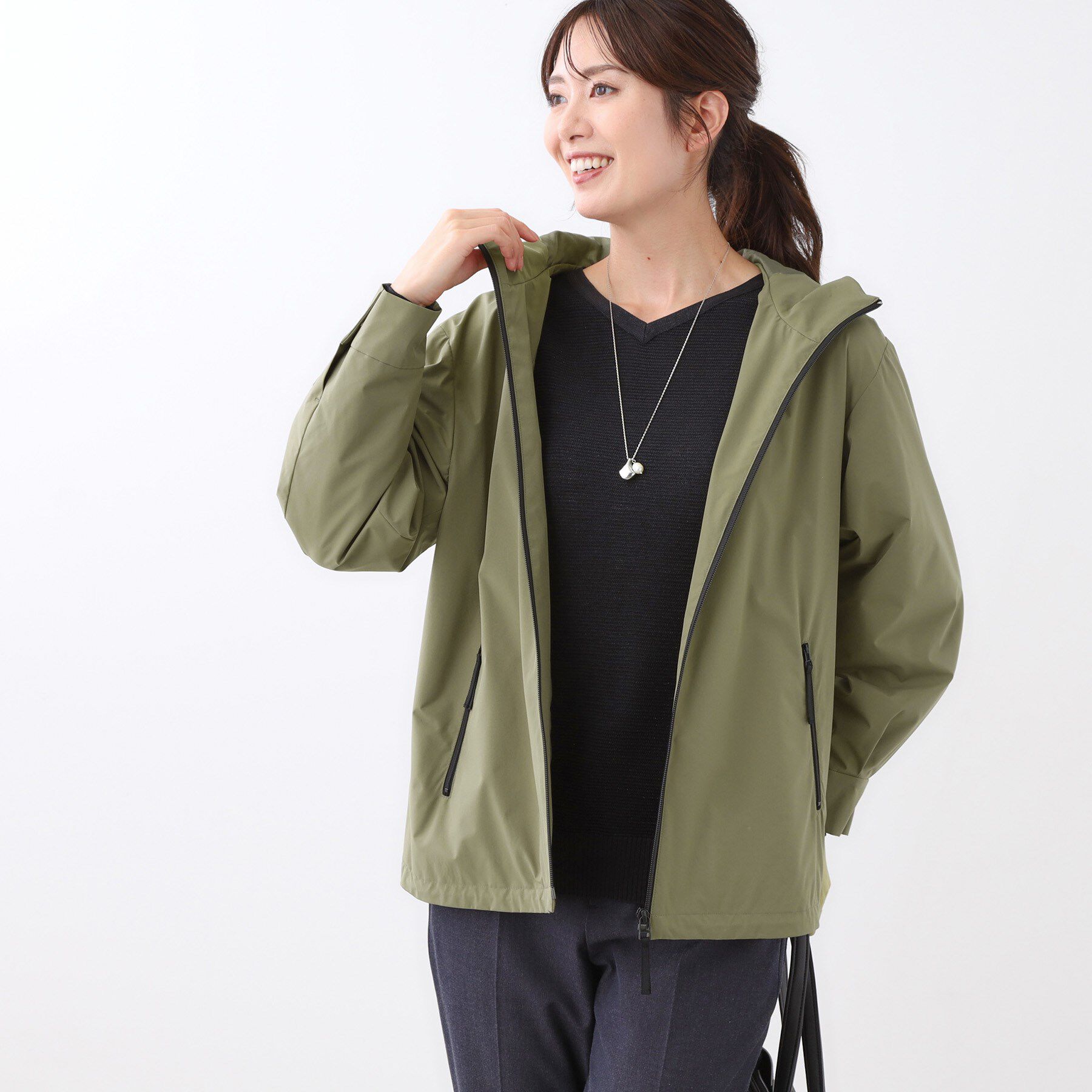 Reflect「【ライトアウター／キレイ見え／気軽な羽織に◎】スポーティライトアウター」|ブルゾン・スタジャン|