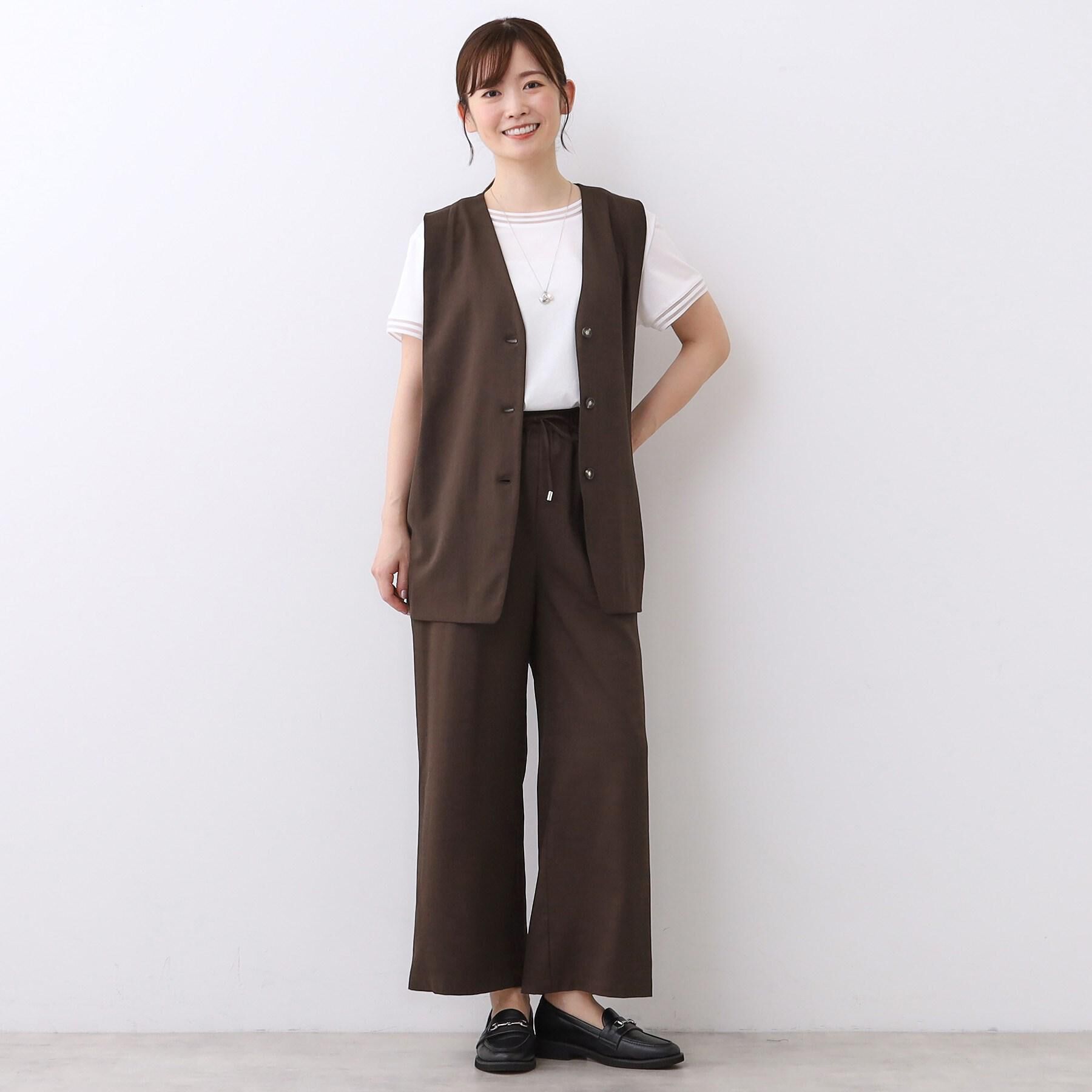 Reflect「【ウエスト総ゴム／セットアップ／単品使いOK◎】ベスト＋ストレートパンツセット」|スーツ|