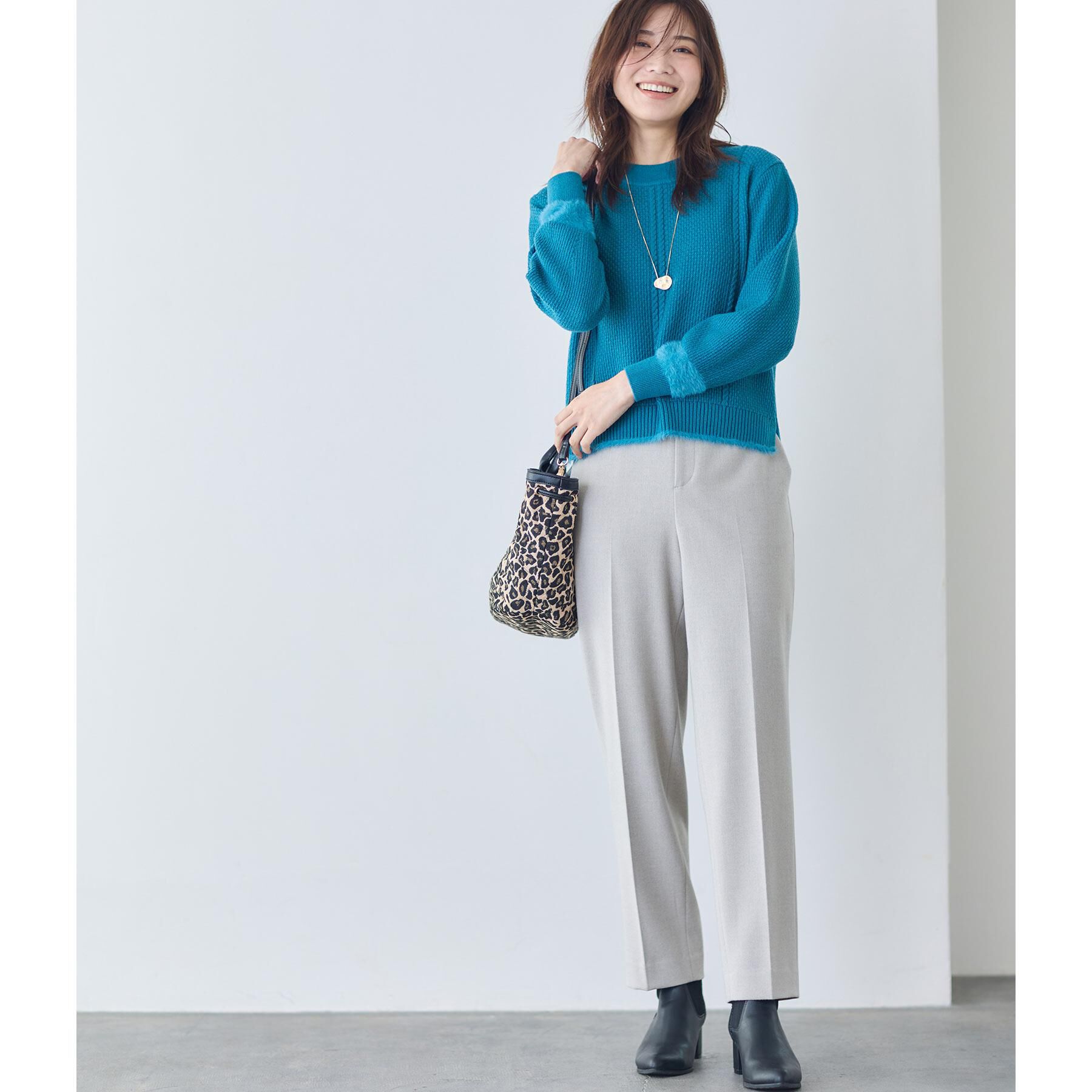 Reflect「【ほんのりラメ感◎】ケーブル柄ニット」|ニット・セーター|