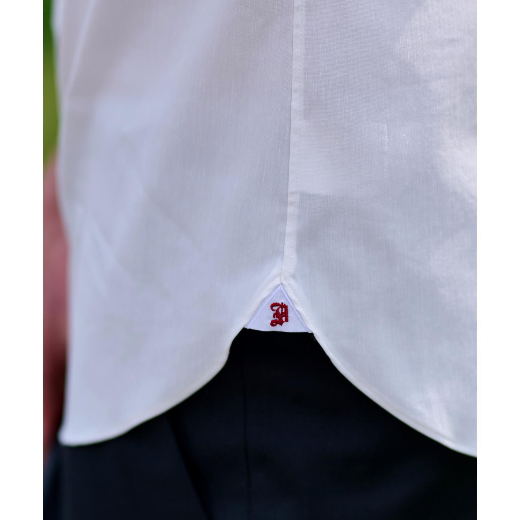 DRESSTERIOR「リネン混スリークオーターシャツ」|シャツ・ブラウス|