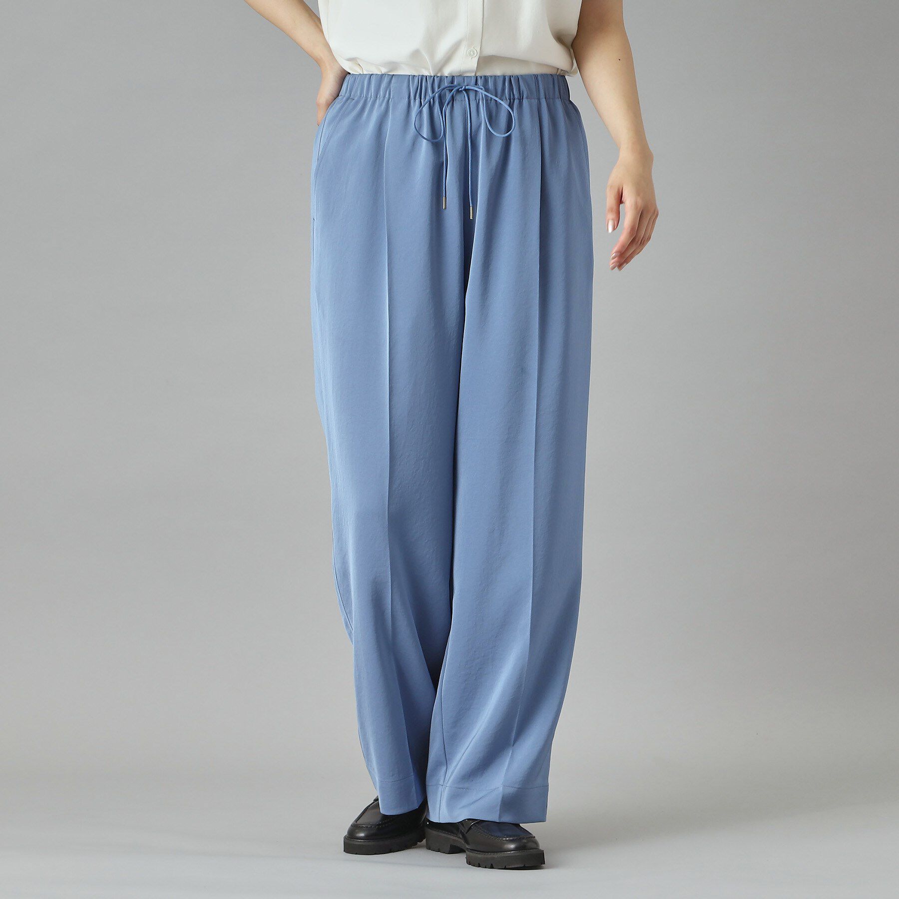 DRESSTERIOR「【洗える/ウエストゴム】サテンイージーパンツ」|その他|