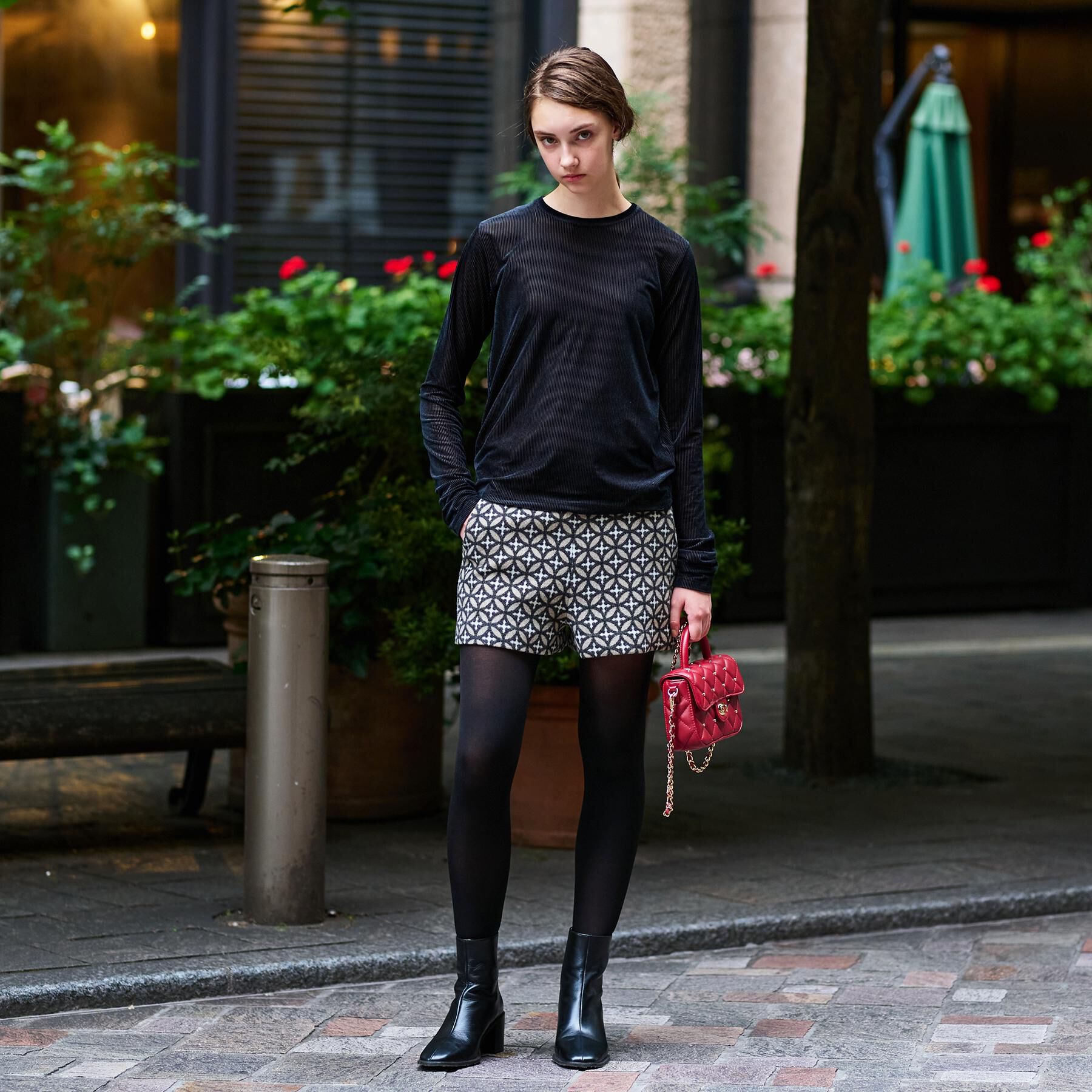 DRESSTERIOR「【洗える/リブベロア】シアーリブベロアカットソー」|Tシャツ・カットソー|