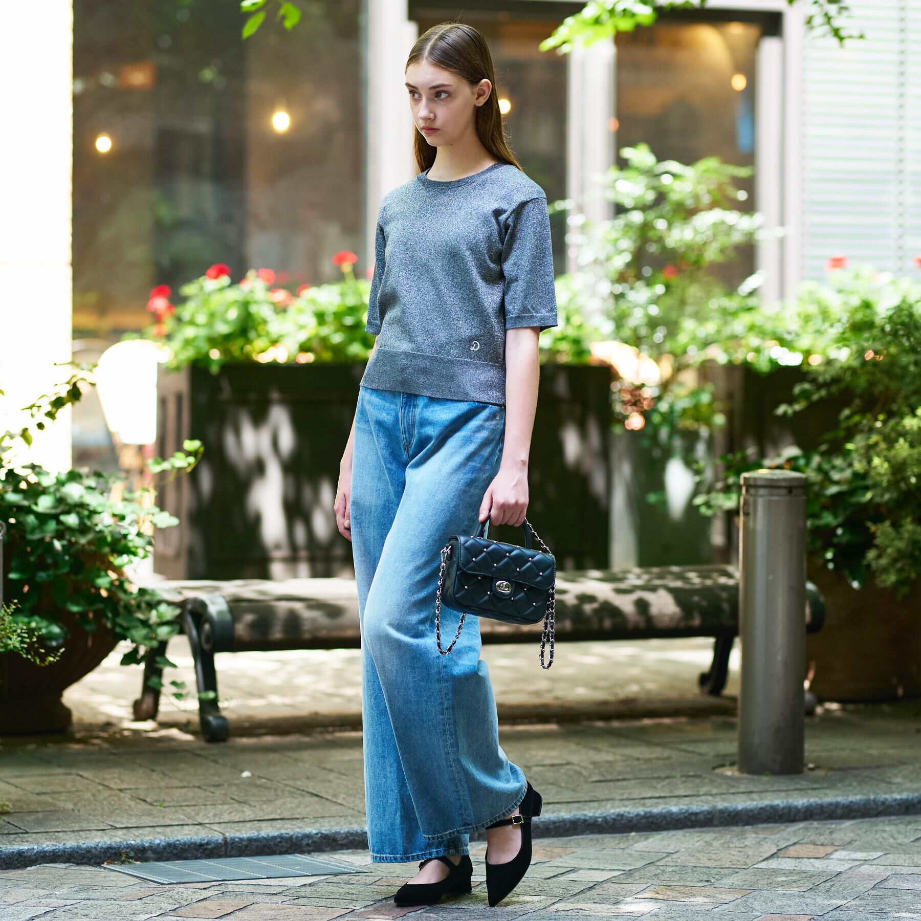 DRESSTERIOR「【洗える/きれいめ】ラメニットプルオーバー」|ニット・セーター|