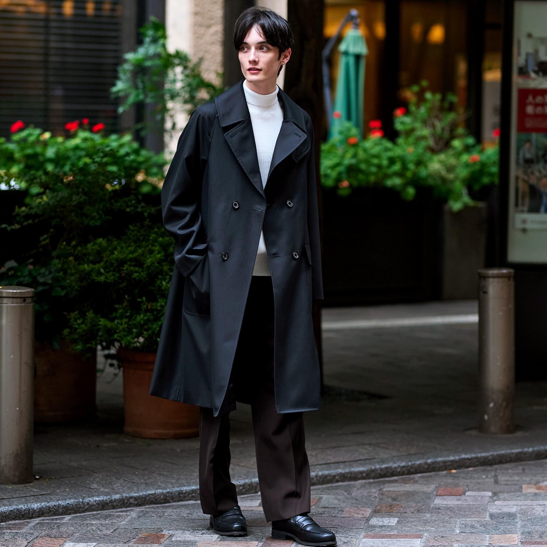 DRESSTERIOR「ウールギャバジン アルスターコート」|トレンチコート|