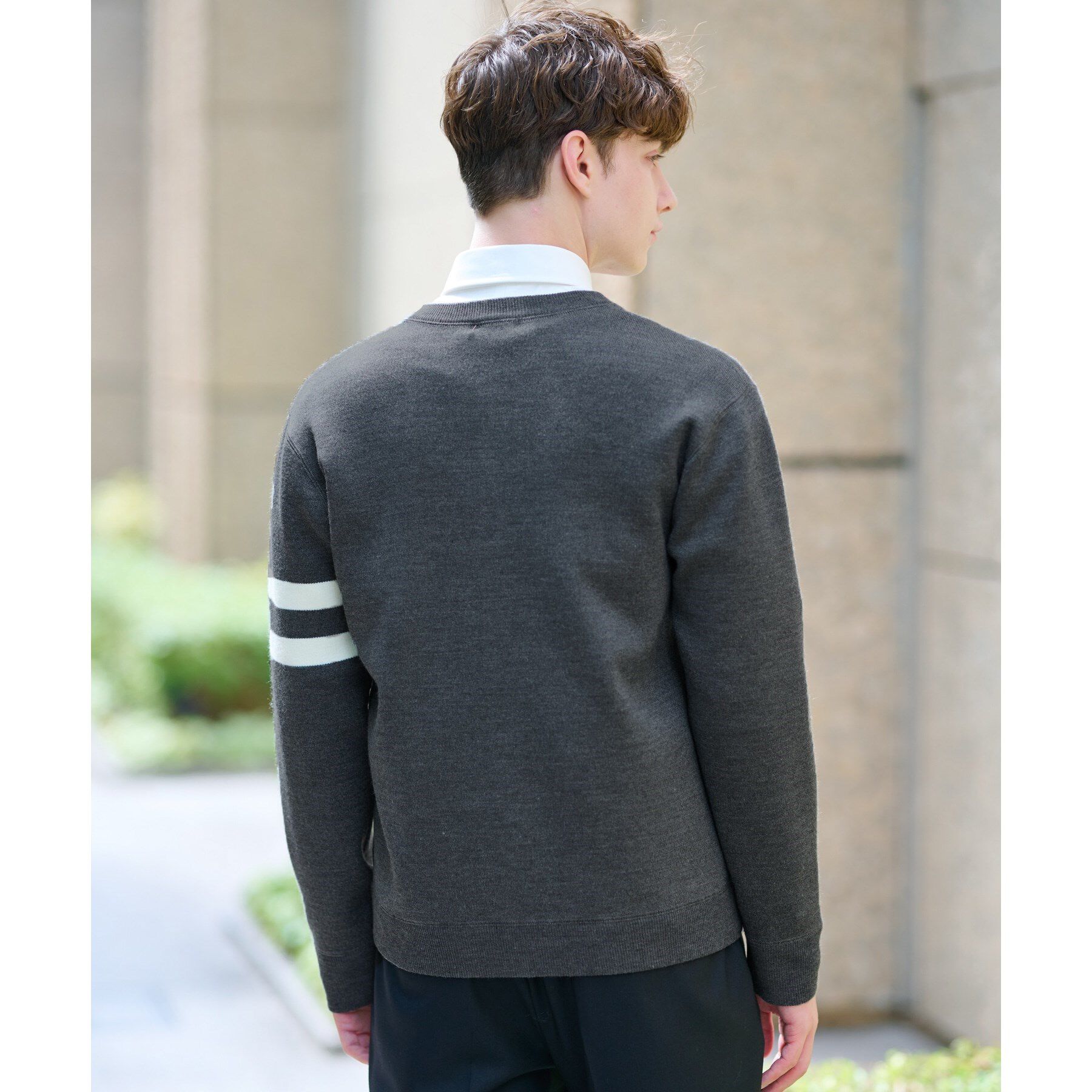 DRESSTERIOR「ウォッシャブル アームライン ラウンドカーディガン」|カーディガン|