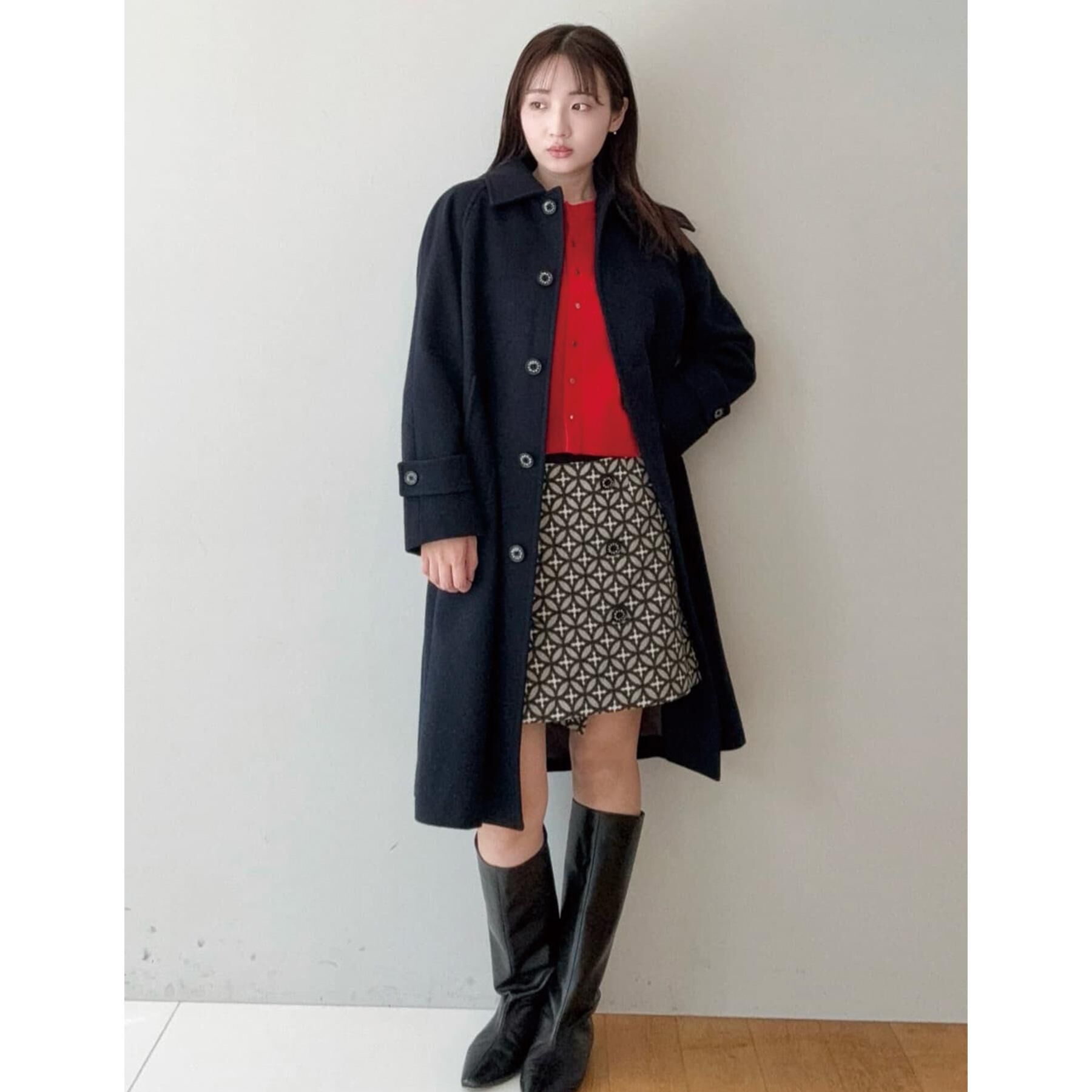 DRESSTERIOR「【CLASSY.12月号/otonaMUSE11月号掲載】オーバーラップジャカードミニスカート」|スカート|