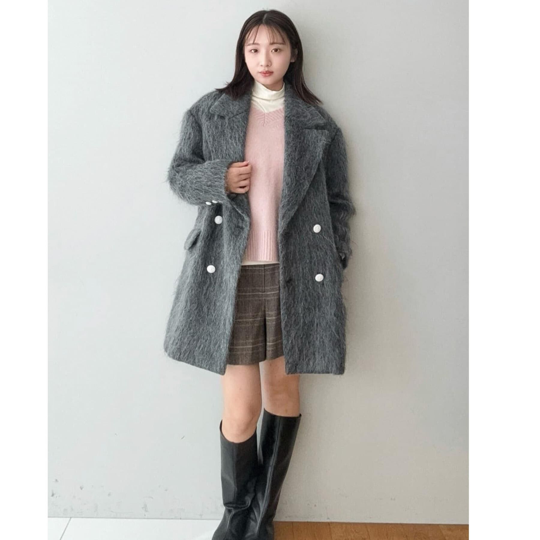 DRESSTERIOR「モヘヤ混シャギーチェスターコート」|チェスターコート|