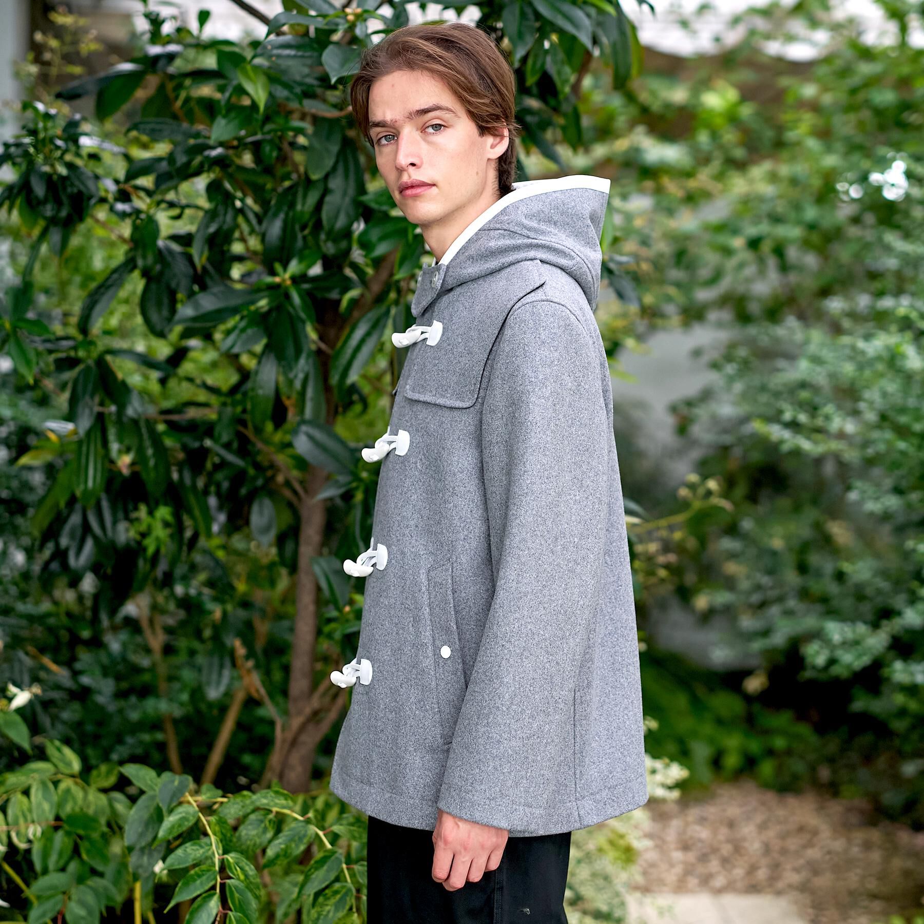 DRESSTERIOR「【Safari12月号掲載】グレー メルトンダッフルジャケット」|ダッフルコート|