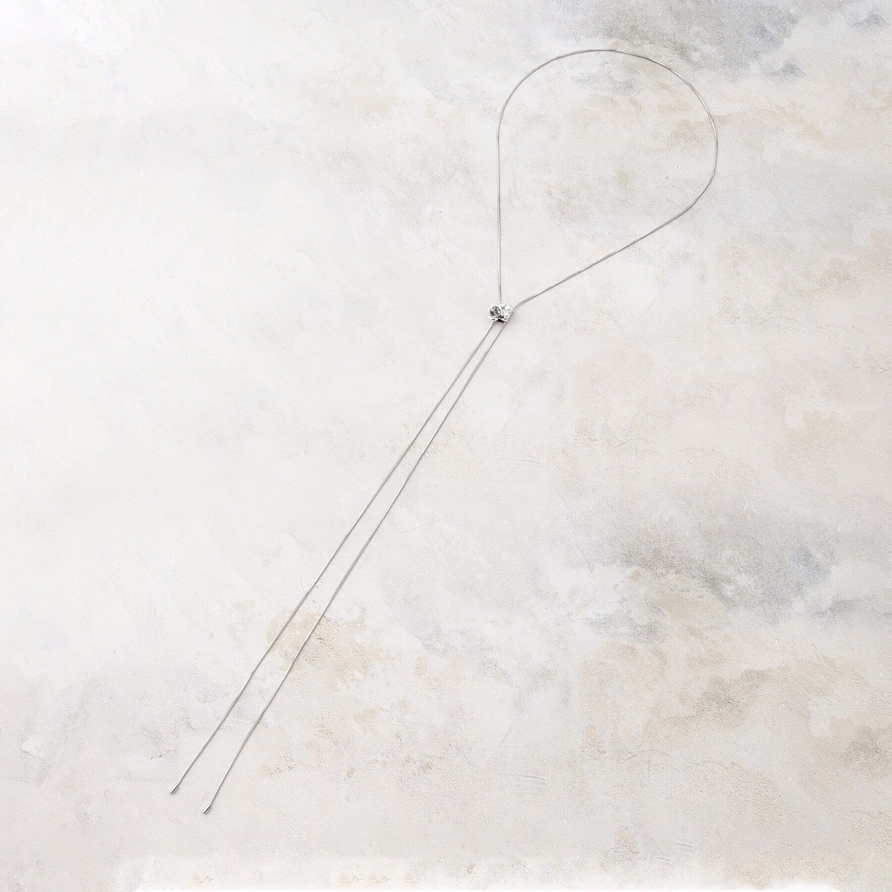 grove「メタルローズループタイネックレス」|ネックレス|