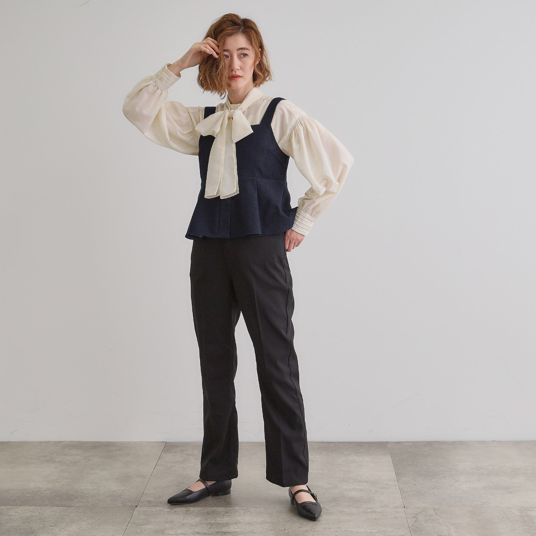 grove「デニムアソート麻調ビスチェセット」|スーツ|