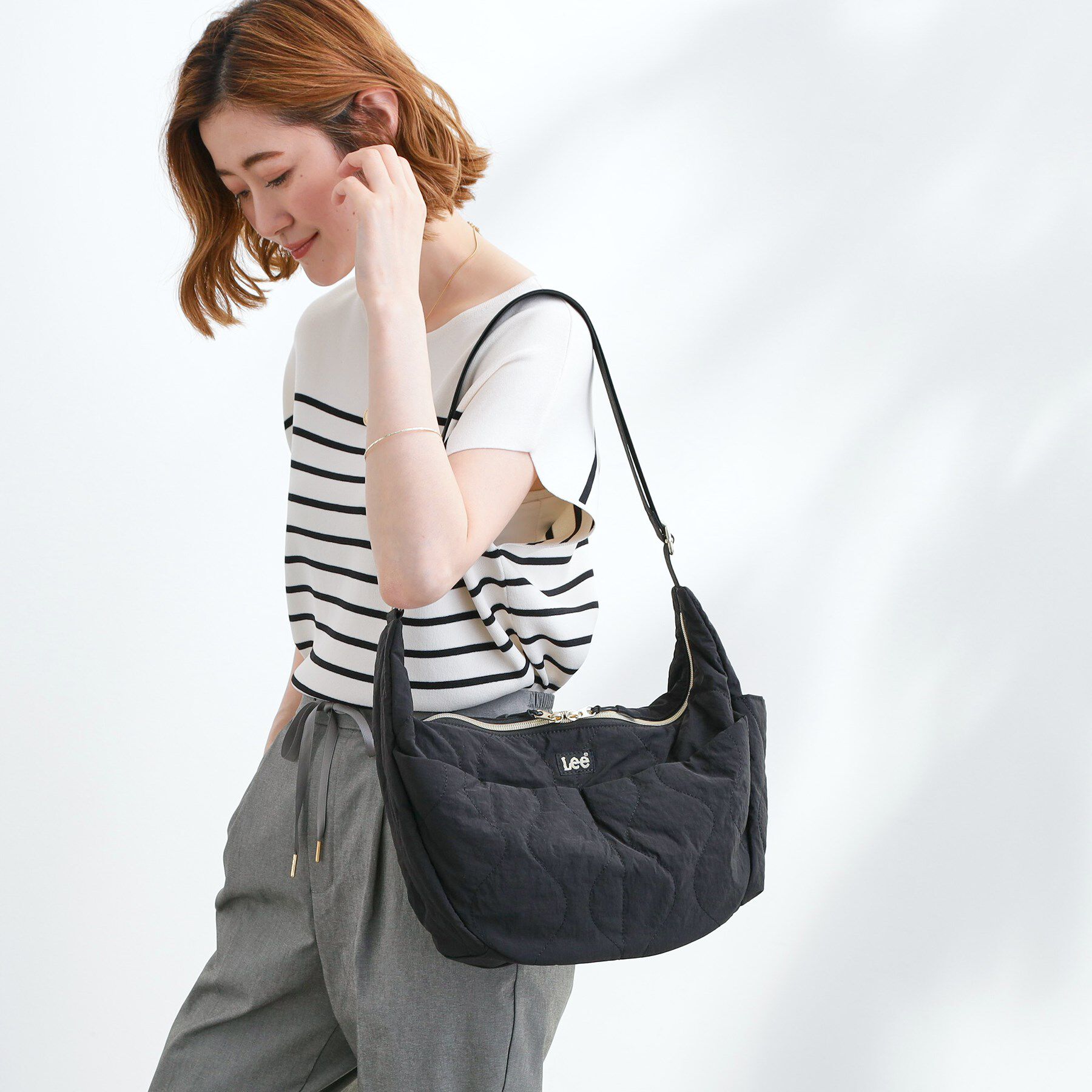 grove「【Lee別注・撥水】多ポケキルトムーンショルダー」|ショルダー・メッセンジャー|