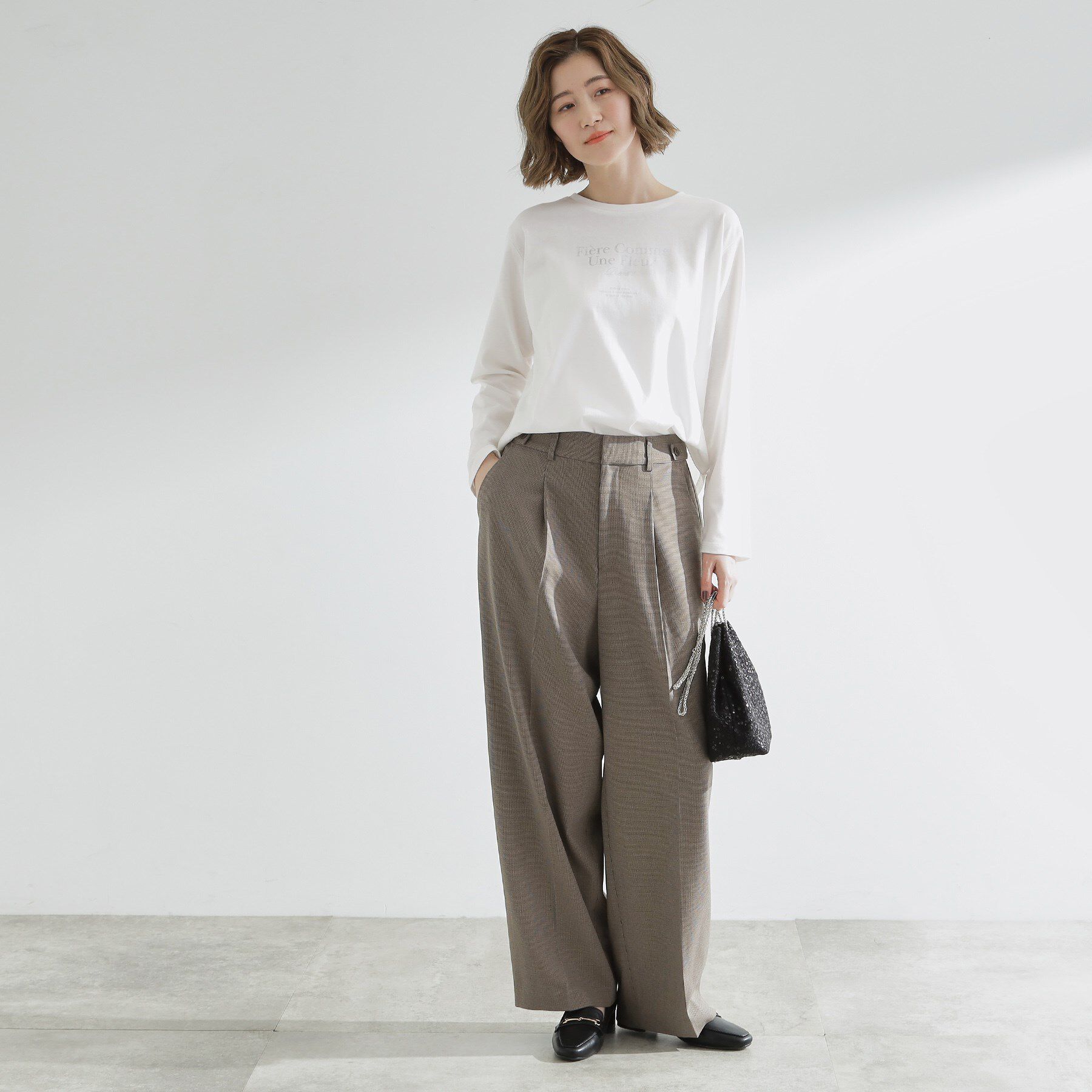 grove「【UVカット】ロゴアソートベーシックロンT」|Tシャツ・カットソー|