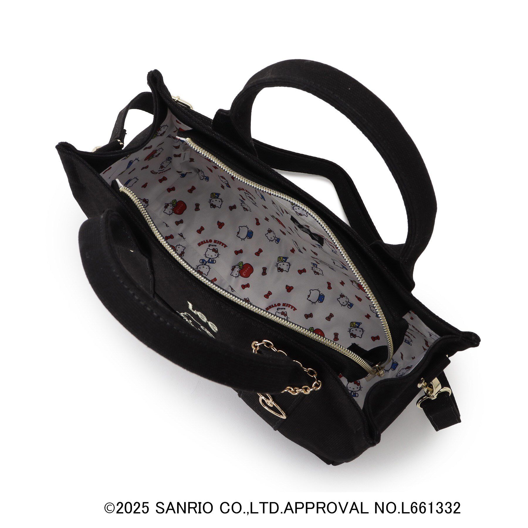 grove「【ハローキティ】Lee別注ポケット刺繍スクエアトート」|トートバッグ|