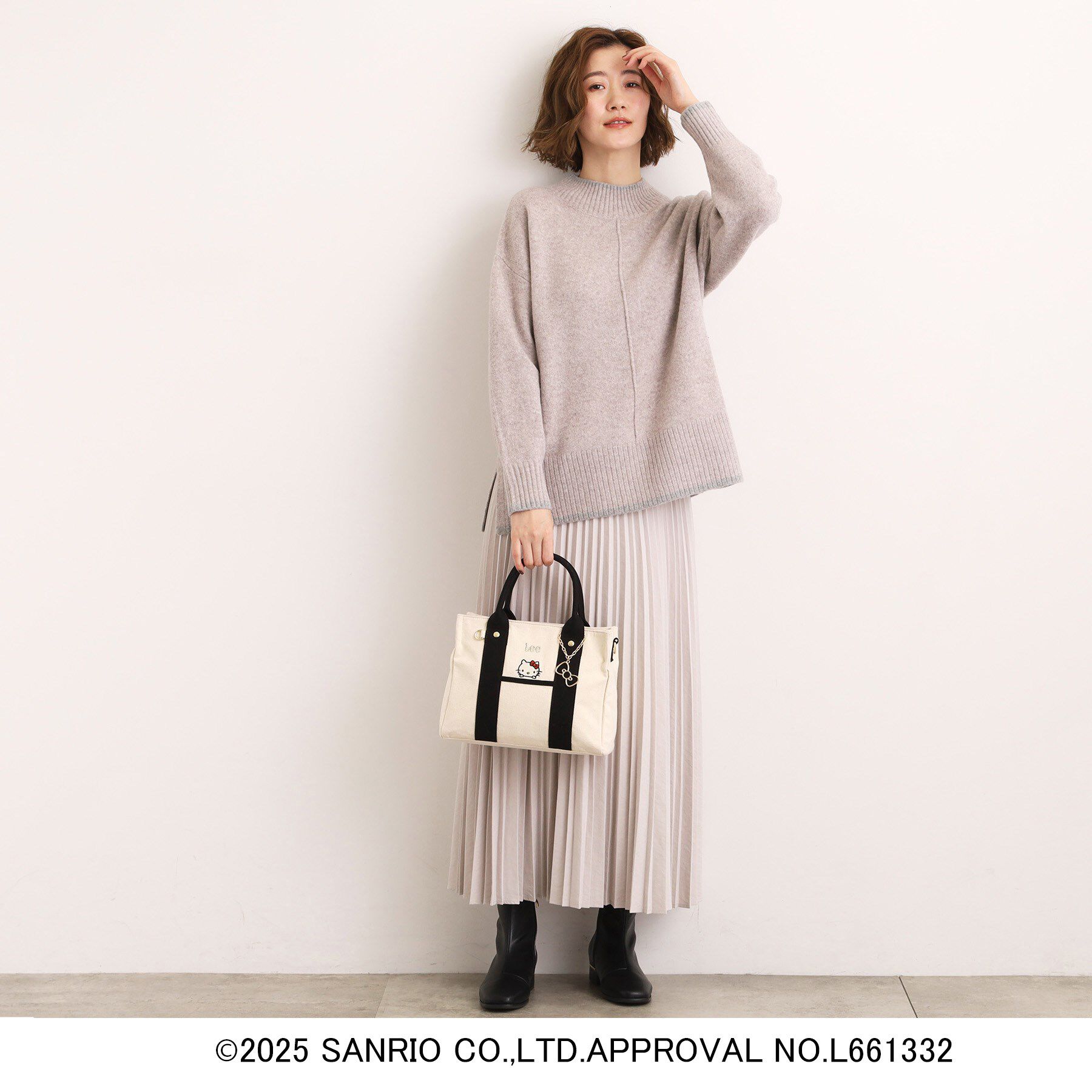 grove「【ハローキティ】Lee別注ポケット刺繍スクエアトート」|トートバッグ|