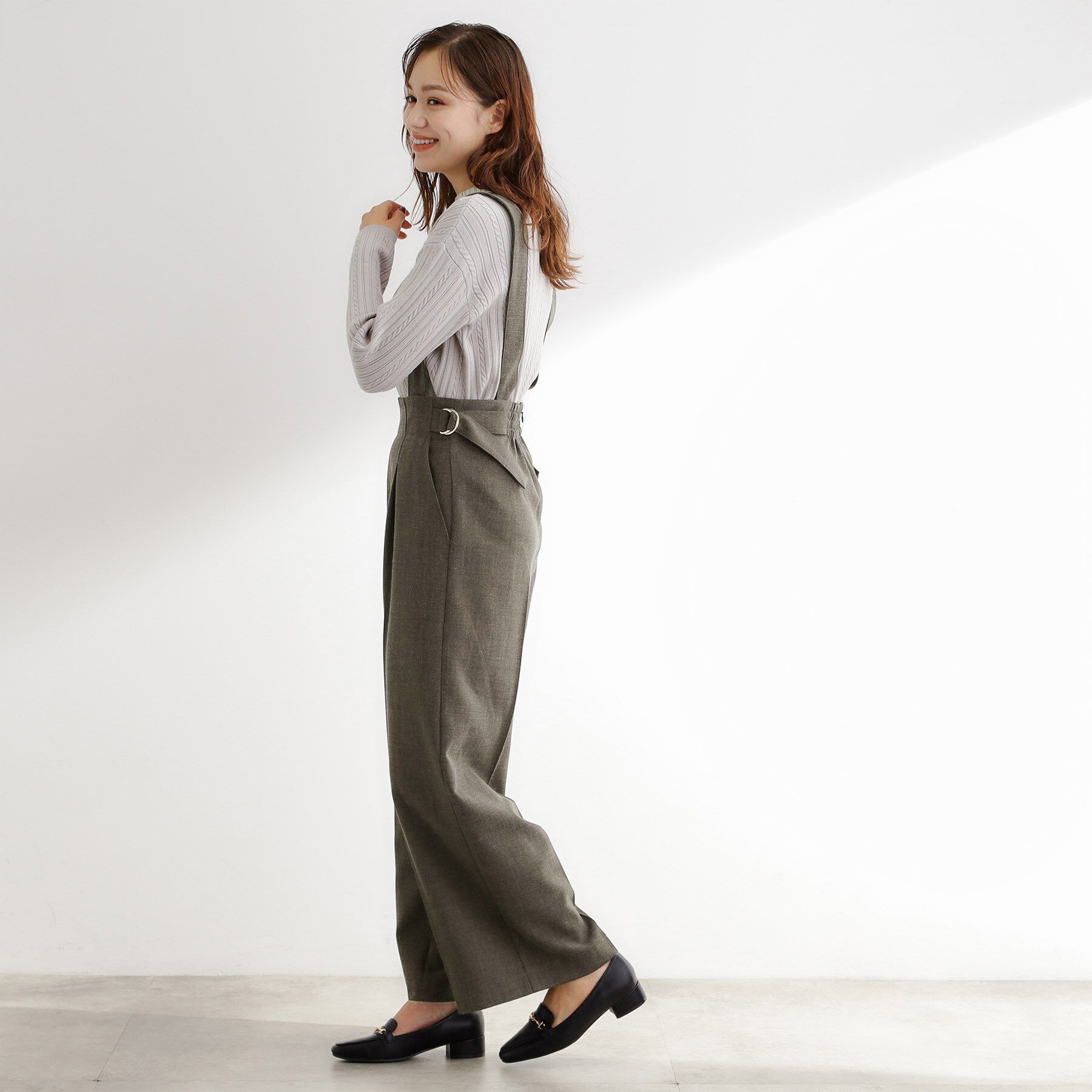 grove「サス付きセンタープレスワイドパンツ」|その他|