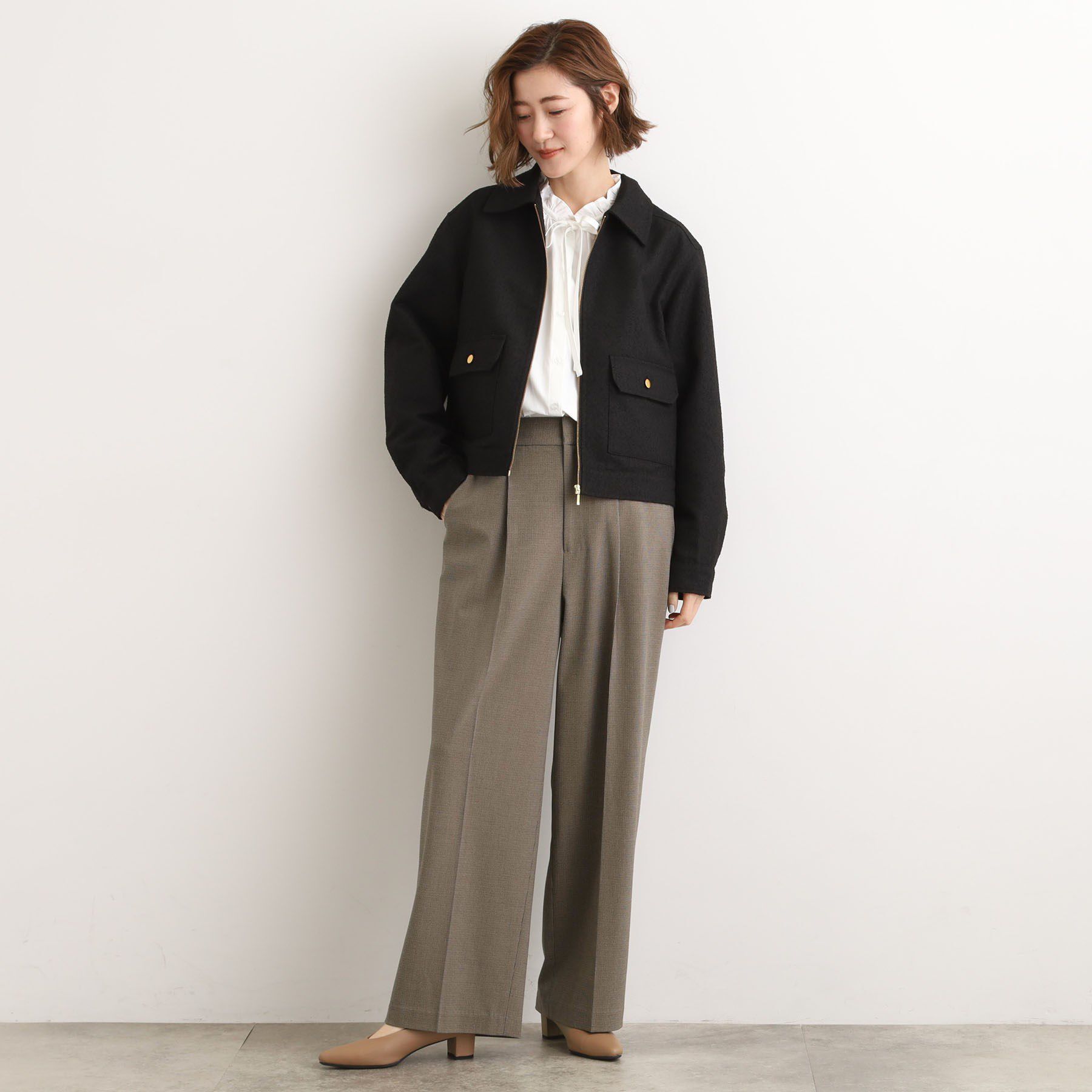 grove「カジュアルに羽織れる、大人のツイードトラックジャケット」|ブルゾン・スタジャン|