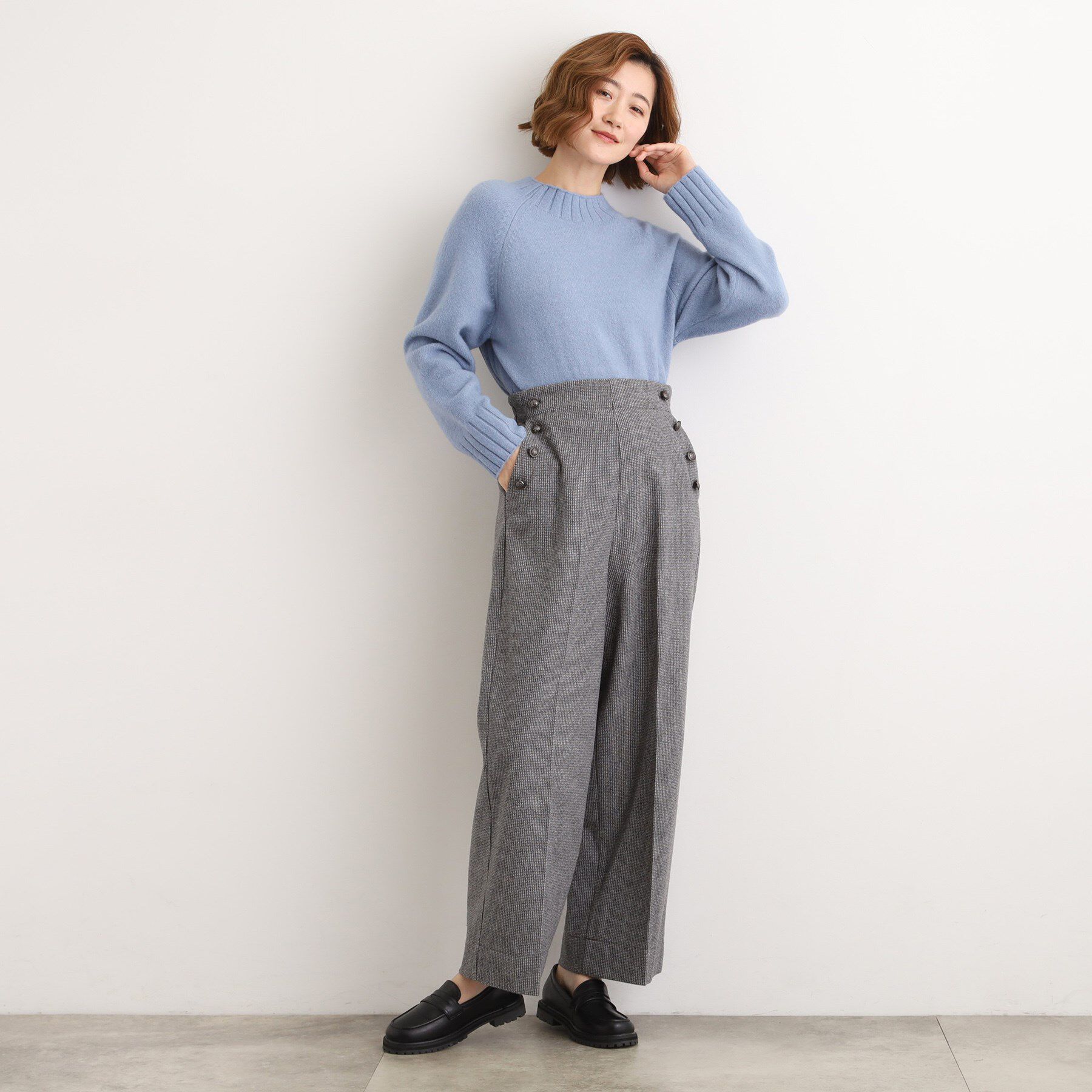 grove「【洗える/あったか】美シルエットなマリンワイドパンツ」|その他|