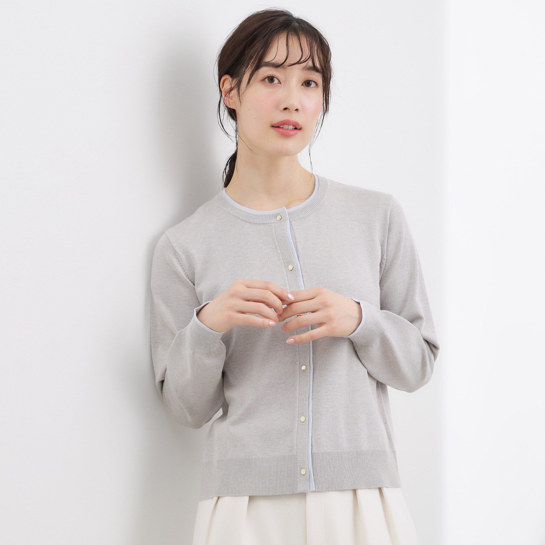 grove「レイヤード風配色カーディガン」|カーディガン|